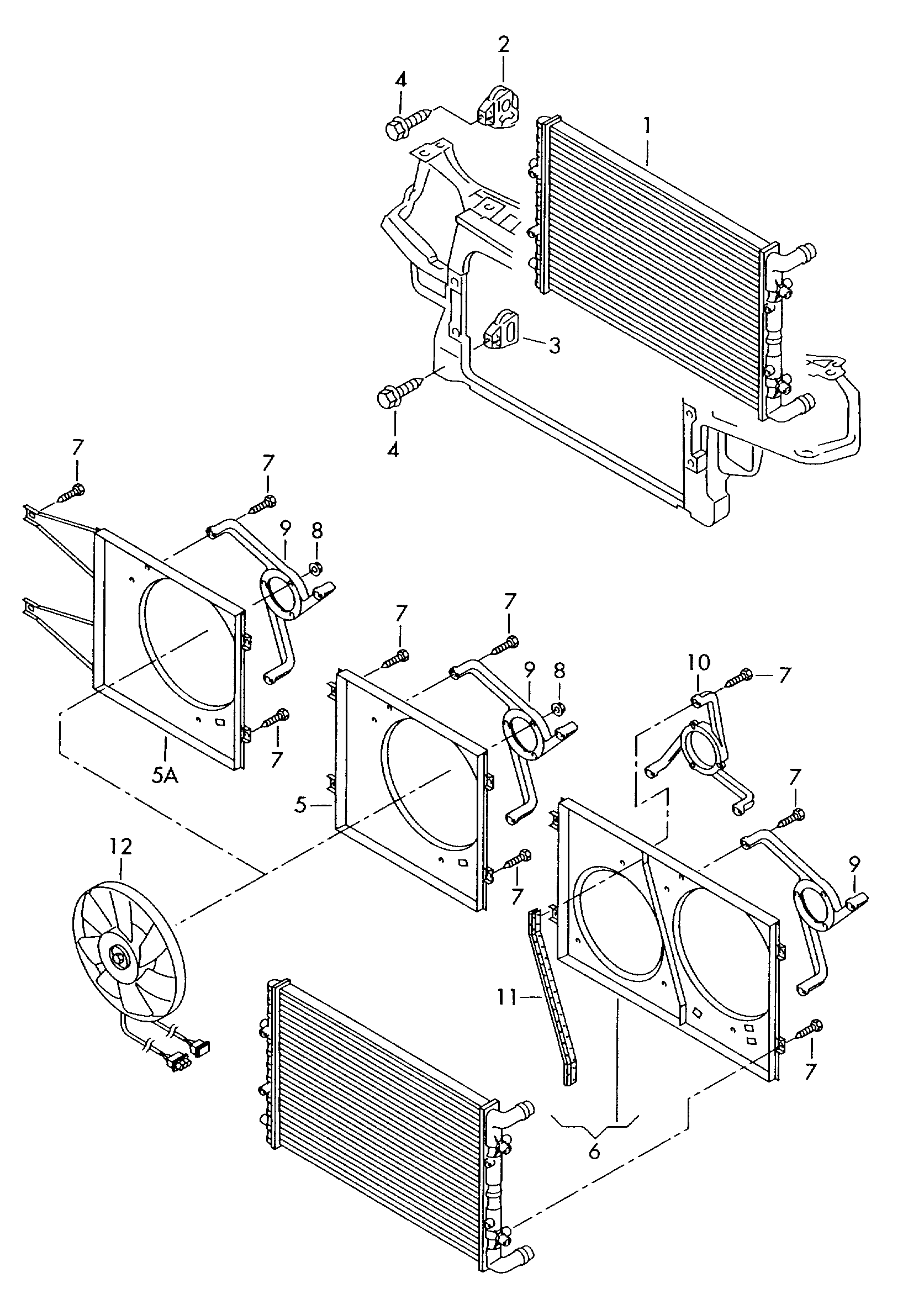 VAG 6Q0 121 207 A - Fen, radiator furqanavto.az