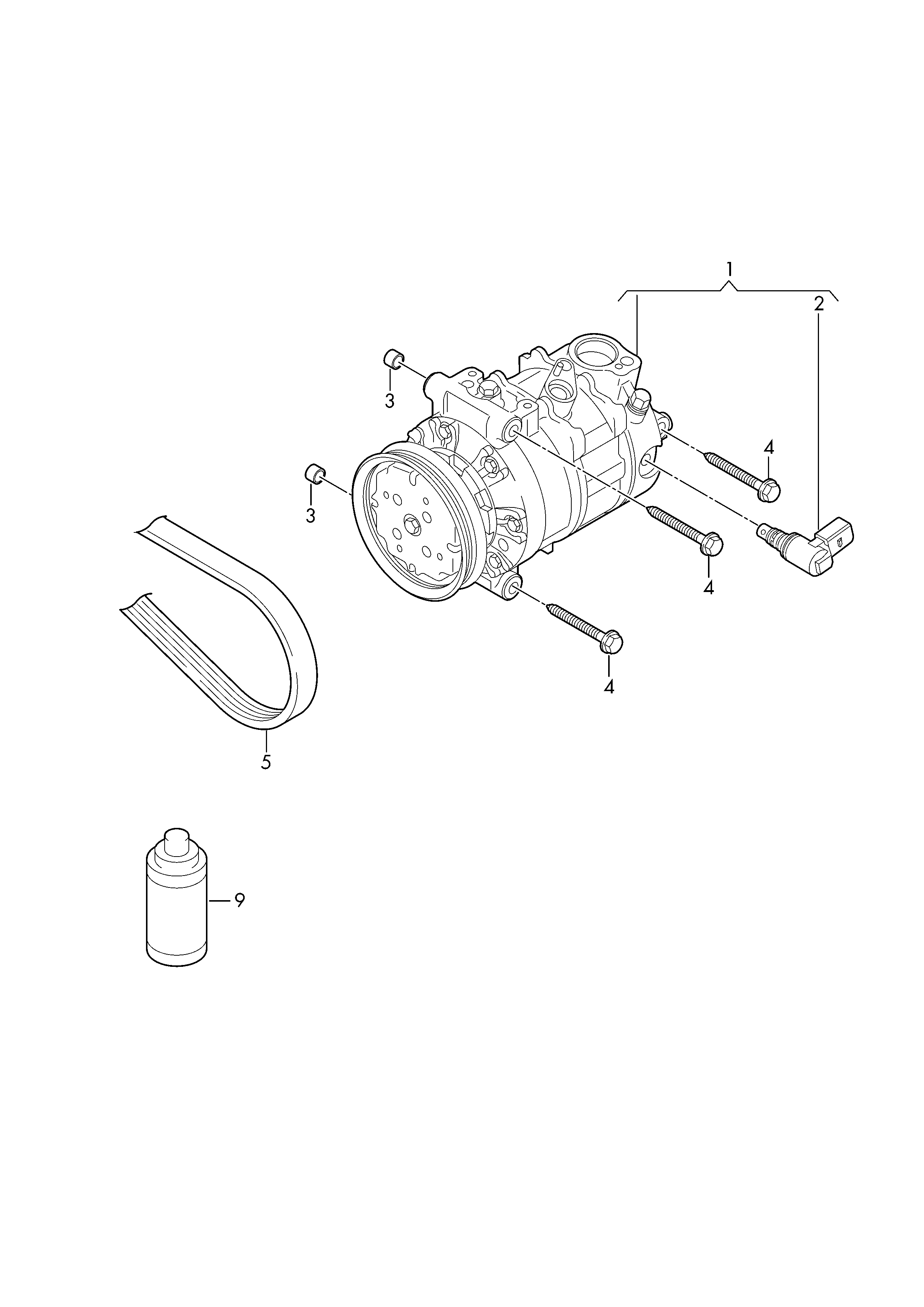 Skoda 5Q0820803 - Kompressor, kondisioner furqanavto.az