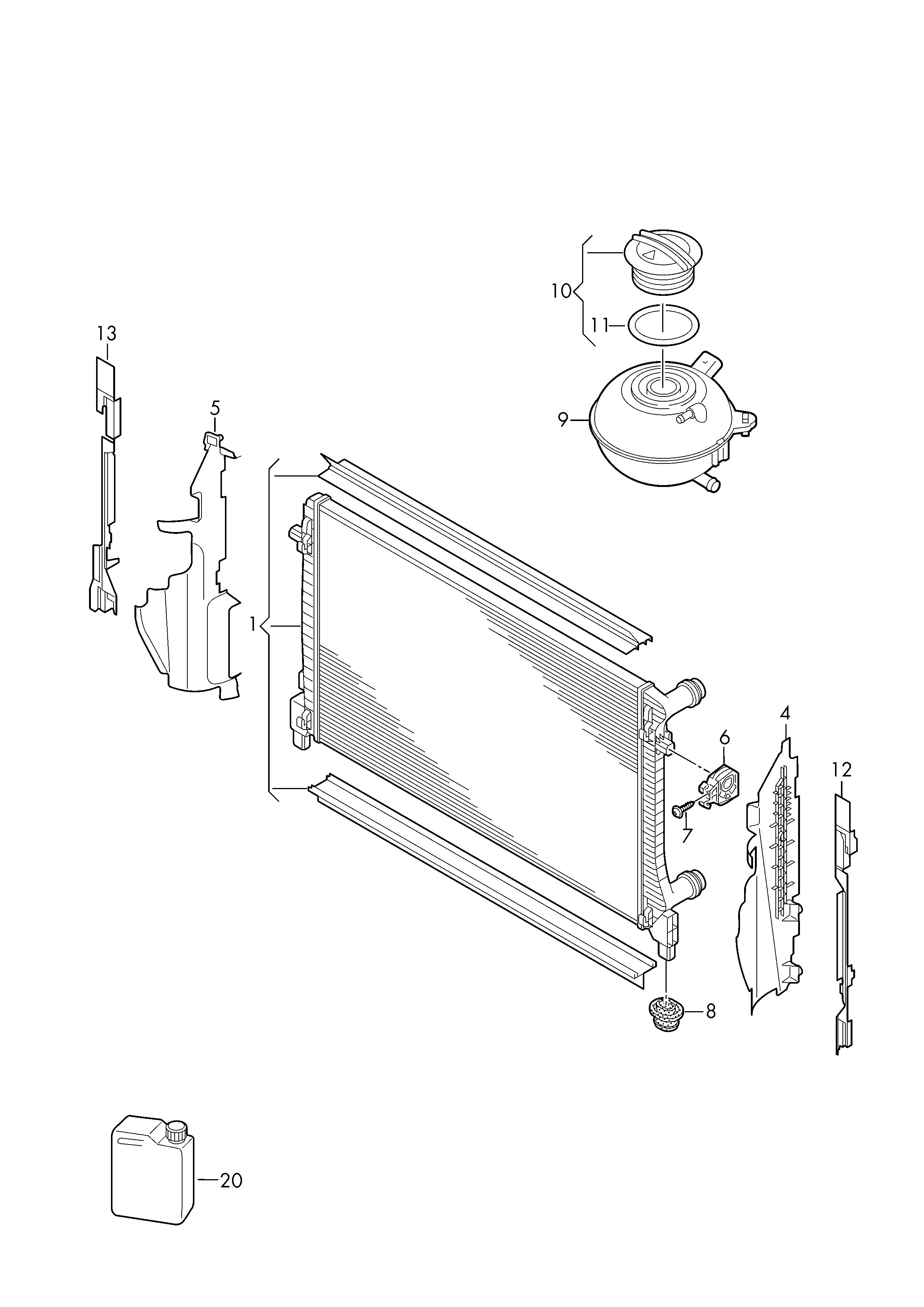 Seat 5Q0 121 407G - Genişləndirici çən, soyuducu furqanavto.az