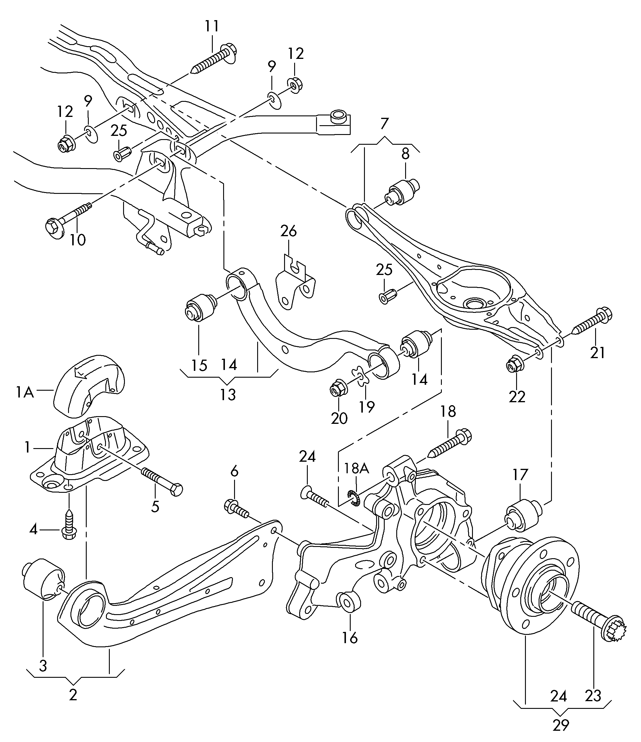 Seat 8V0 598 625 A - Təkər qovşağı, podşipnik dəsti furqanavto.az