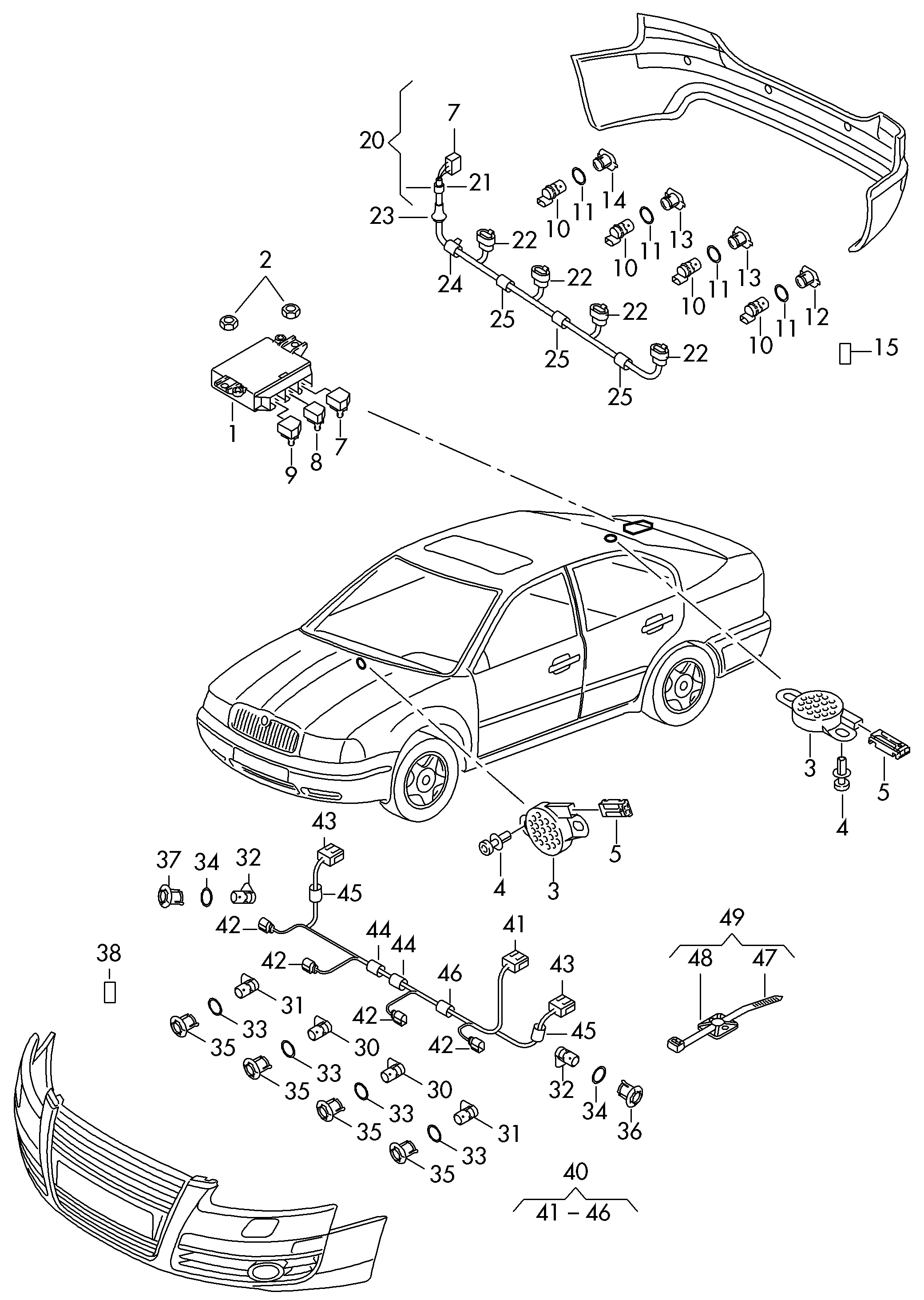 VW 4H0 919 275 A - Sensor, parkinq köməkçisi furqanavto.az