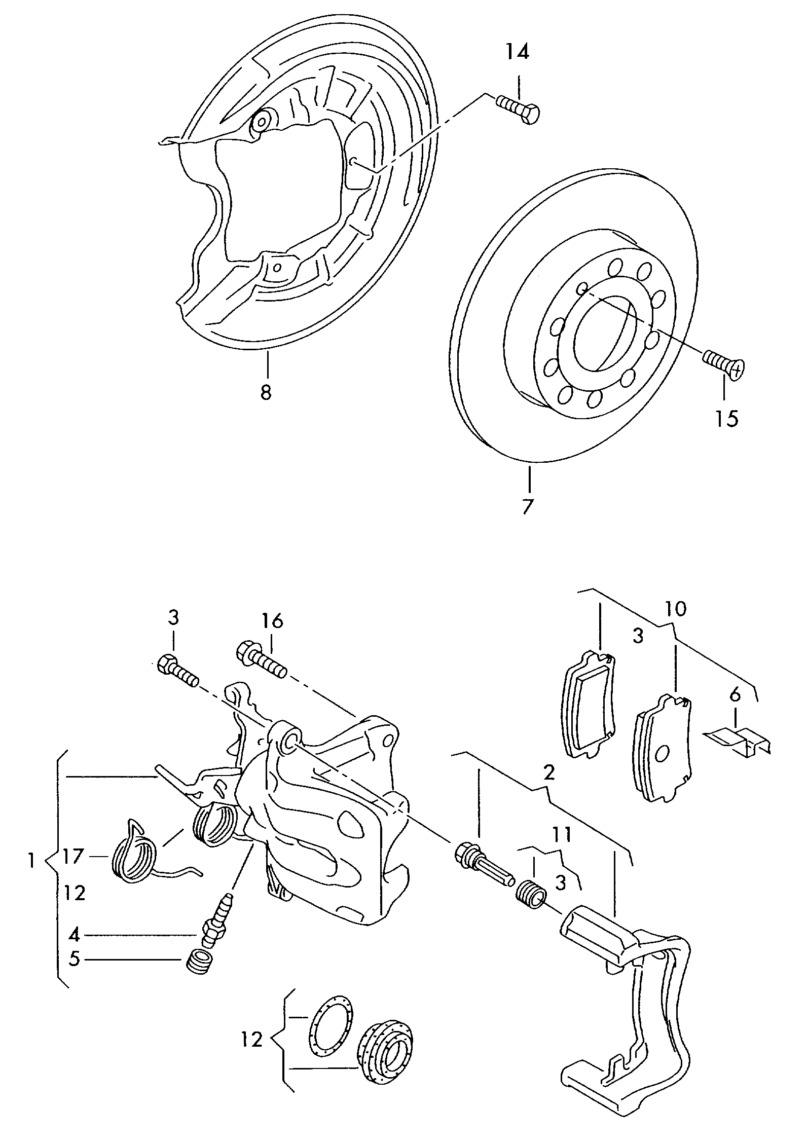 Skoda 1K0 615 423K - Təmir dəsti, əyləc kaliperi furqanavto.az