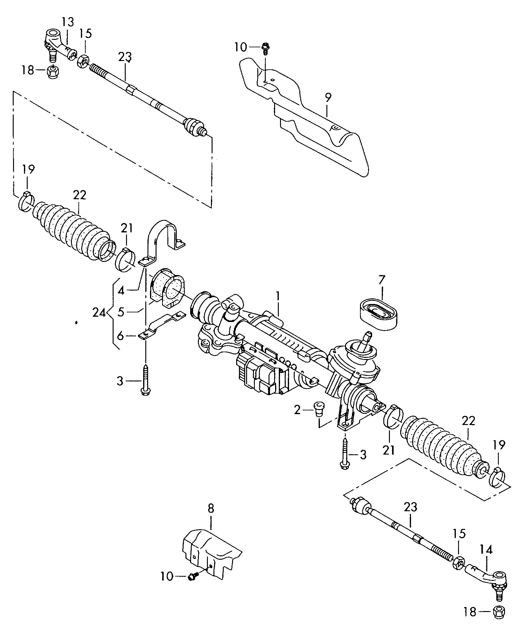 VW 1K1423055G - Sükan qurğusu furqanavto.az