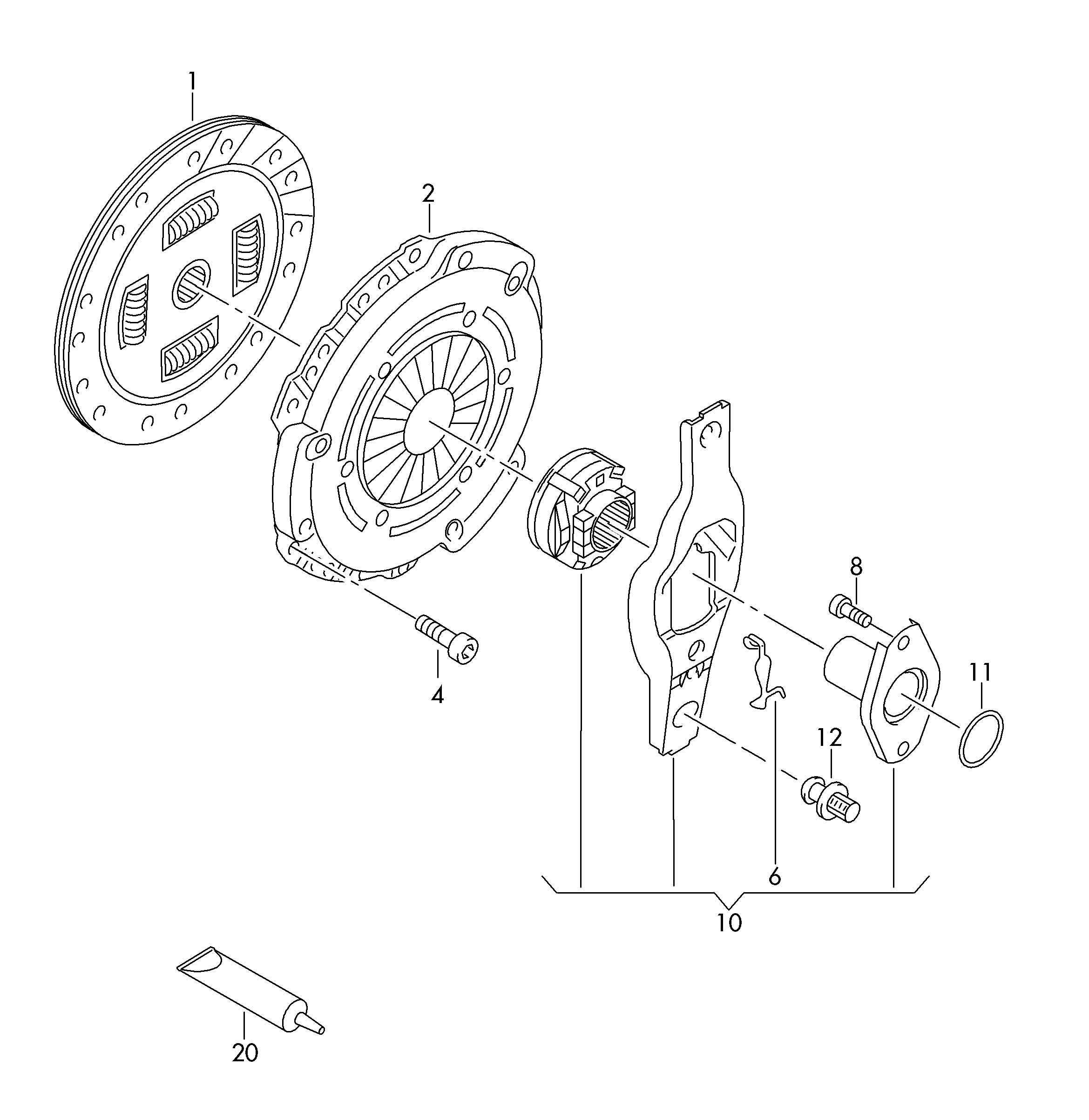 Seat 04E 141 026 B - Debriyaj dəsti furqanavto.az