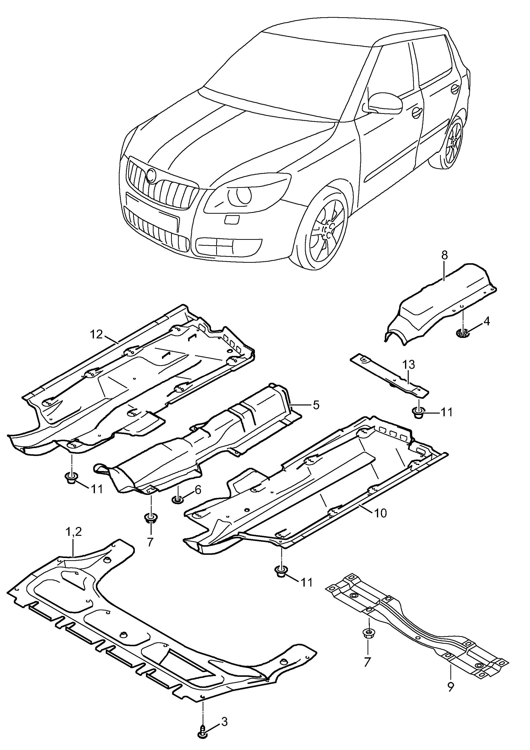 VW 6Q0825237AB - Susturucu material, mühərrik yuvası furqanavto.az