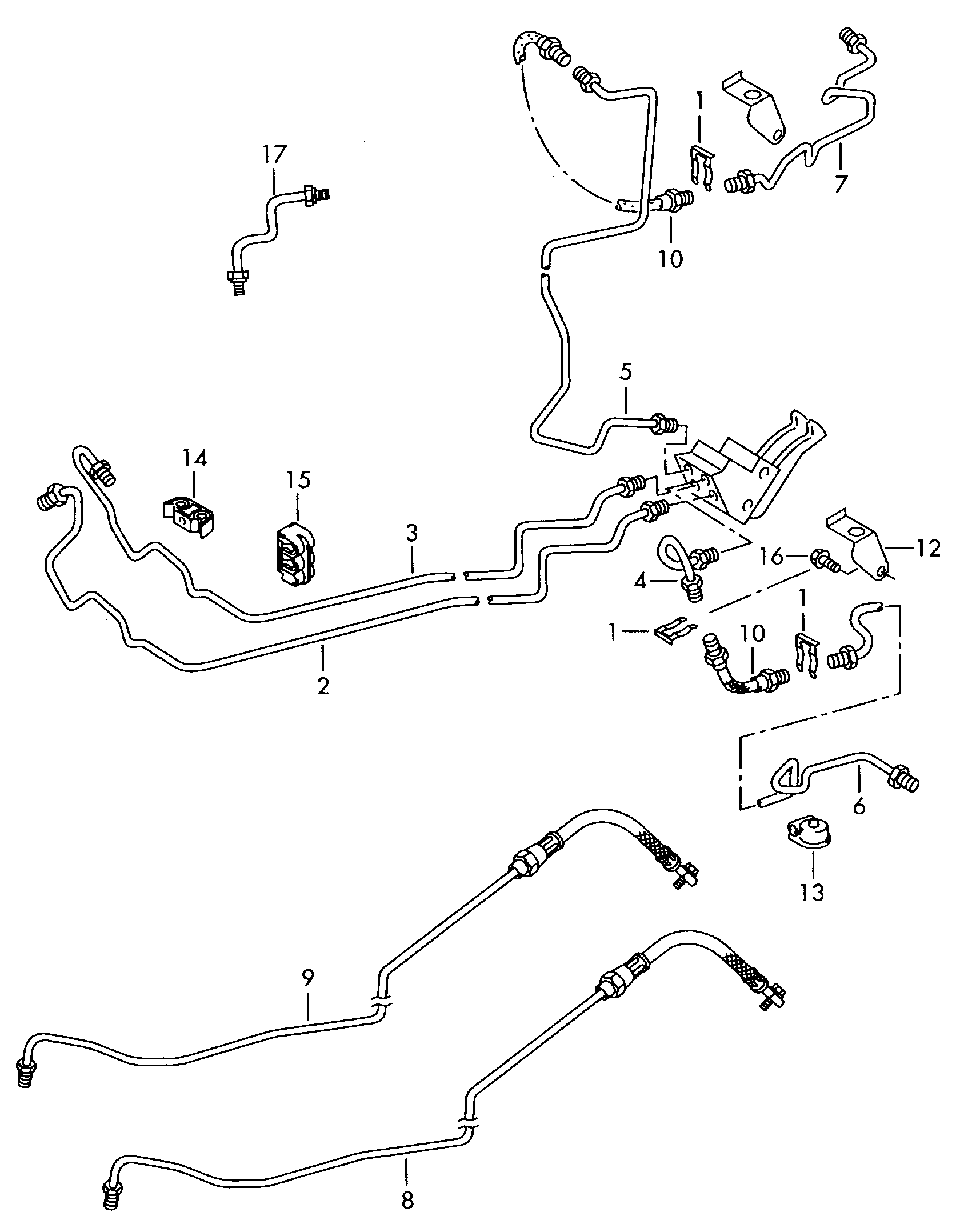 VAG 6Q0 611 763 S - Əyləc şlanqı furqanavto.az