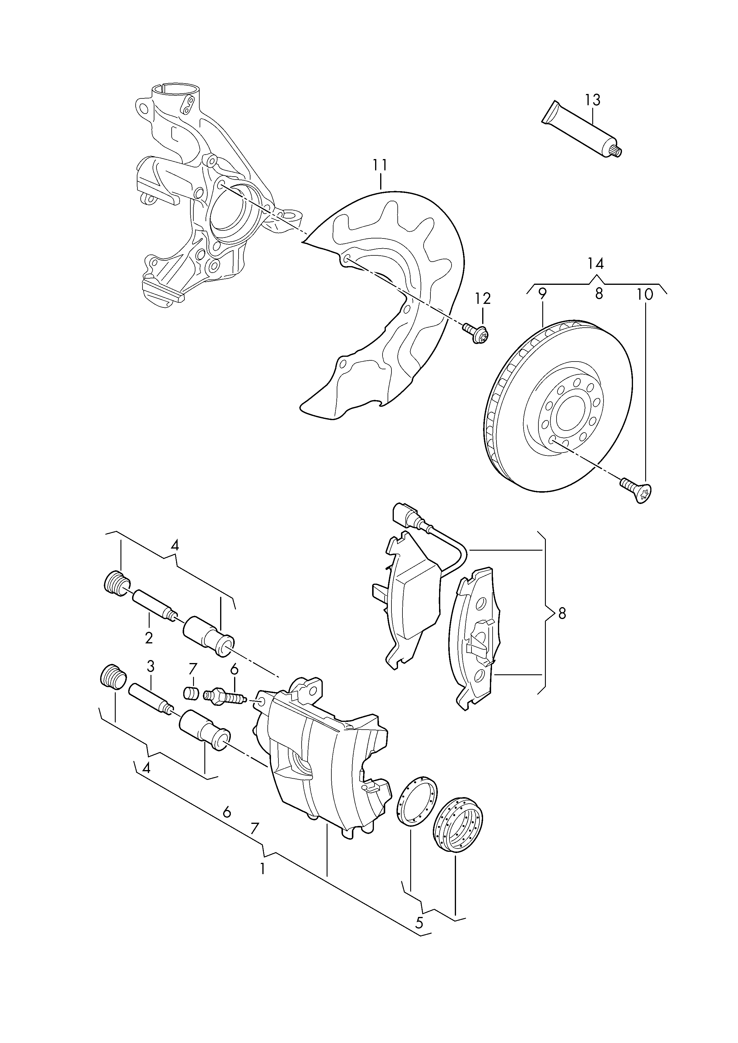 Skoda 5Q0615301A - Əyləc Diski furqanavto.az