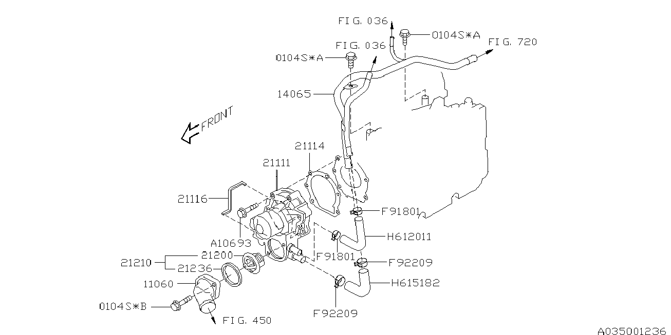 Subaru 21111-AA450 - Su nasosu furqanavto.az