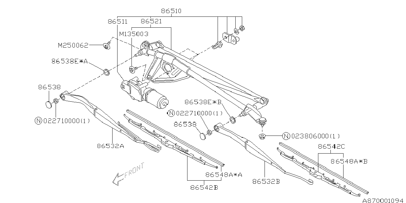 Subaru 86542AE000 - Sülən Bıçağı furqanavto.az