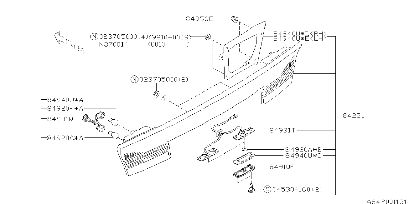 Subaru 68410-2430 - Lampa, alət işıqlandırması furqanavto.az