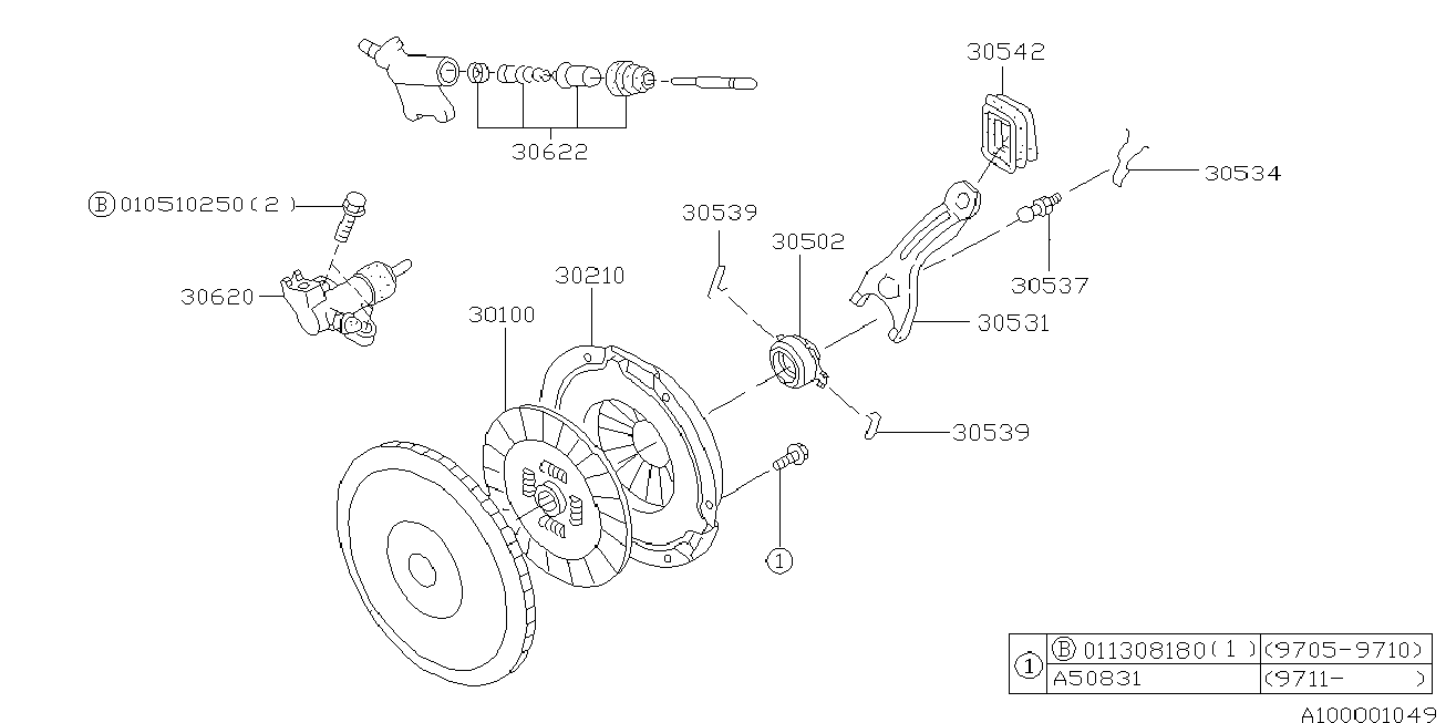 Subaru 30210-AA370 - Debriyaj təzyiq lövhəsi furqanavto.az