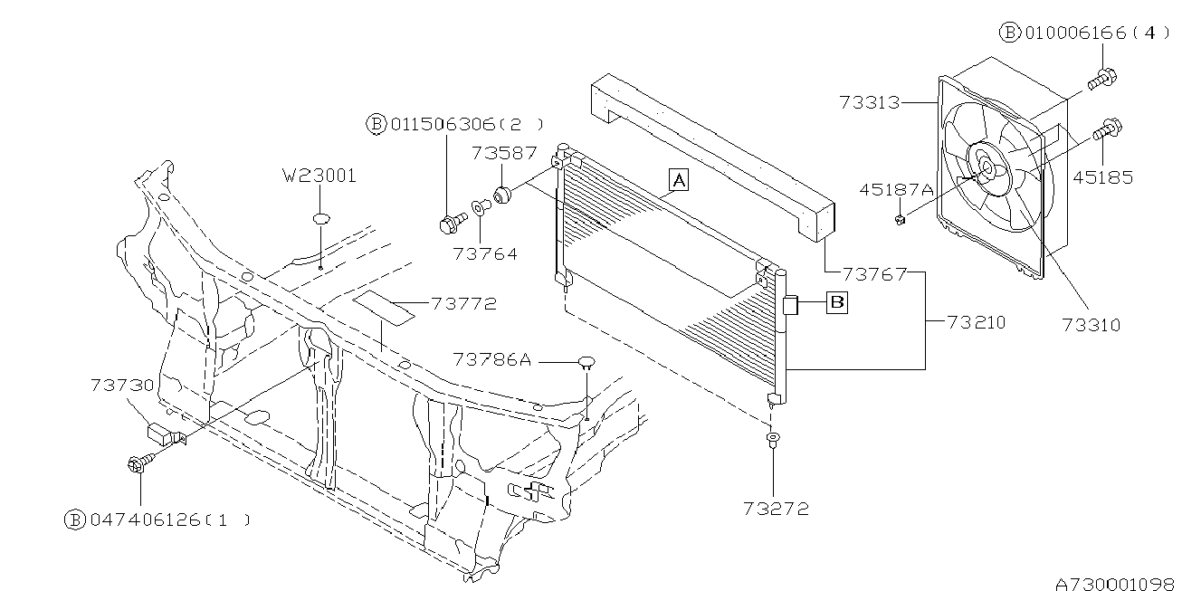 Subaru 73210-FC010 - Kondenser, kondisioner furqanavto.az