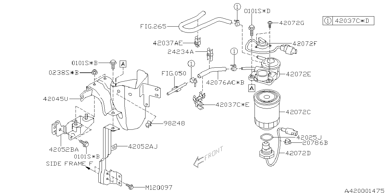 Subaru 42072AG060 - Yanacaq filtri furqanavto.az