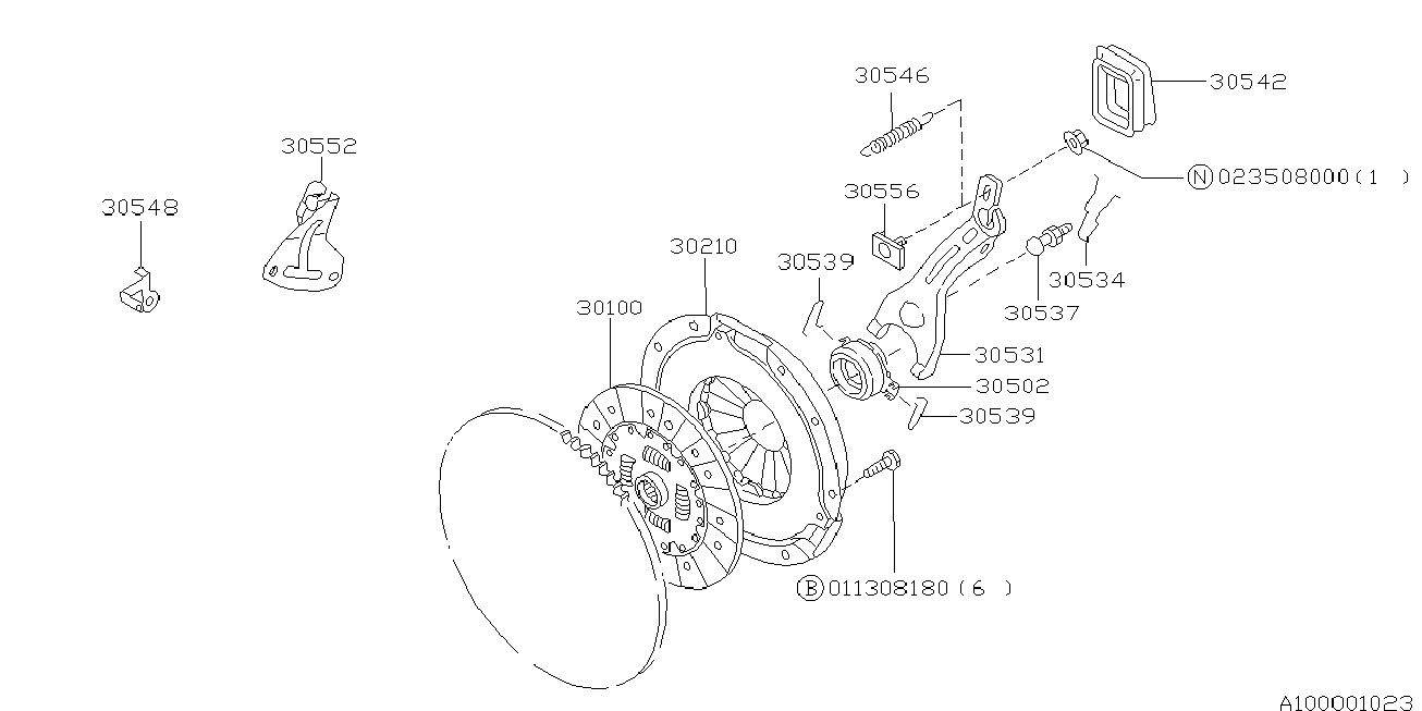 Subaru 30100-AA510 - Debriyaj diski furqanavto.az