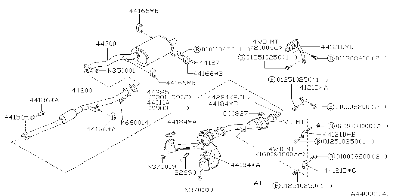 Subaru 44031AA030 - Dəstək kol, stabilizator furqanavto.az