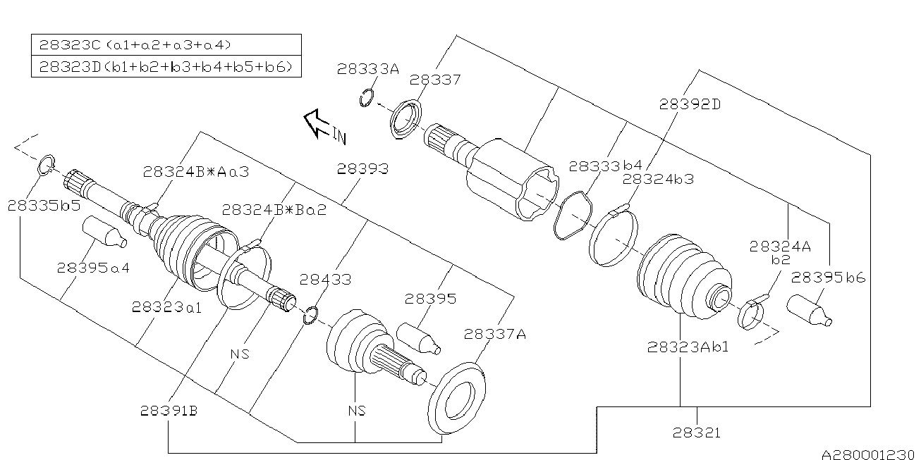 Subaru 28396-AG00B - Körük, sürücü val furqanavto.az