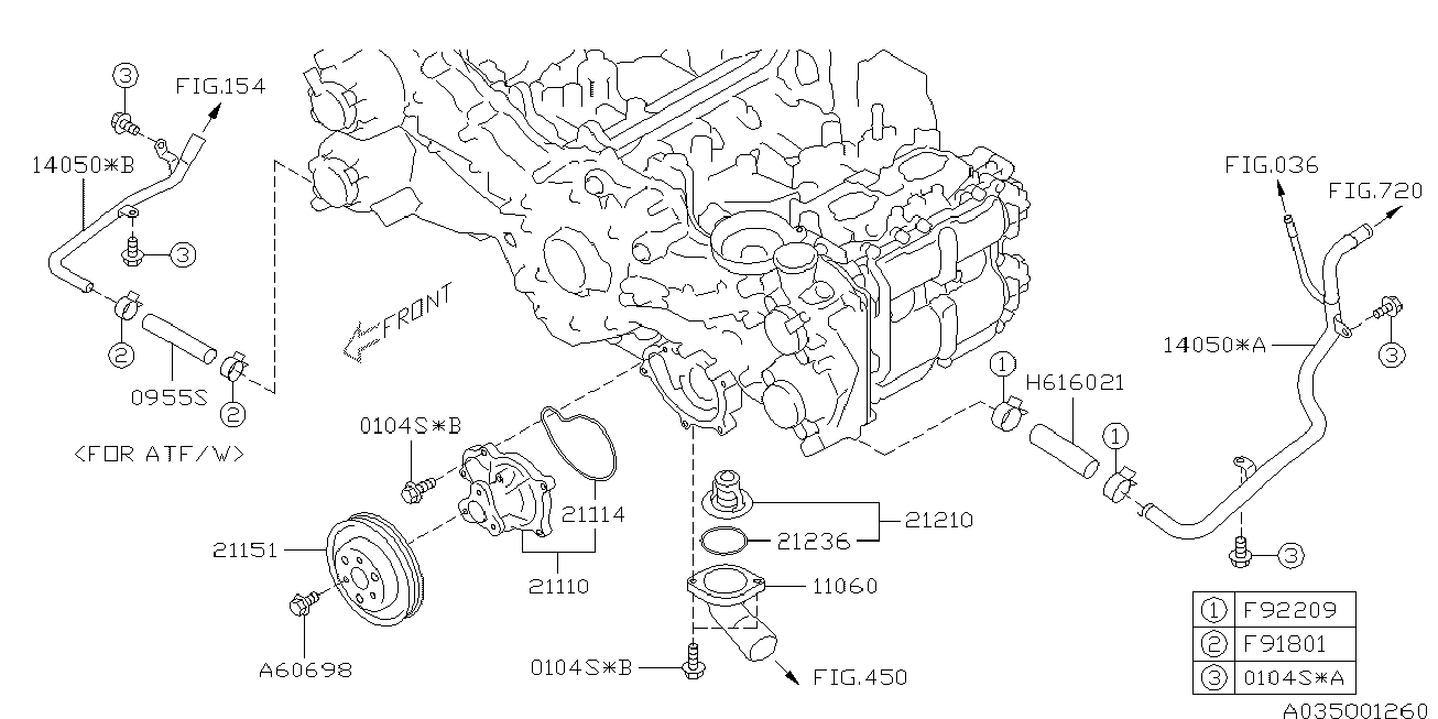 Subaru 21210-AA180 - Termostat, soyuducu furqanavto.az