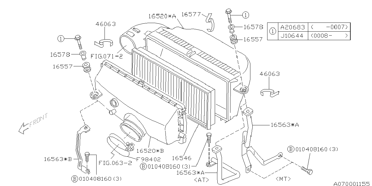 Subaru 16546-AA070 - Hava filtri furqanavto.az