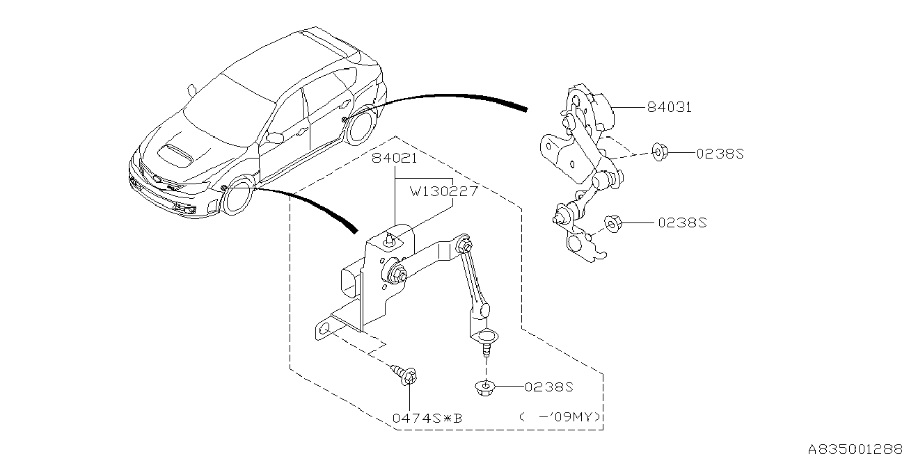 Subaru 84031-FG000 - İdarəetmə bloku, pnevmatik asma furqanavto.az