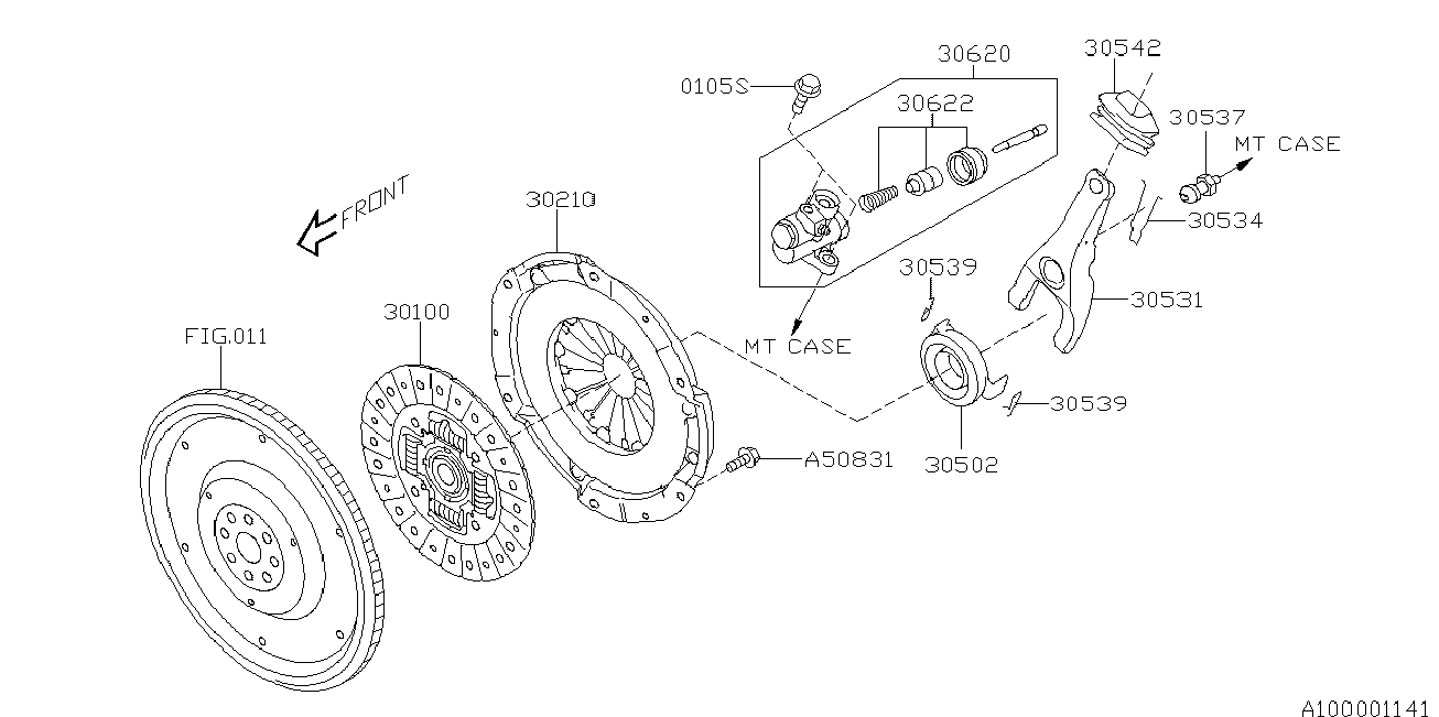 Subaru 30100-AA970 - Debriyaj diski furqanavto.az