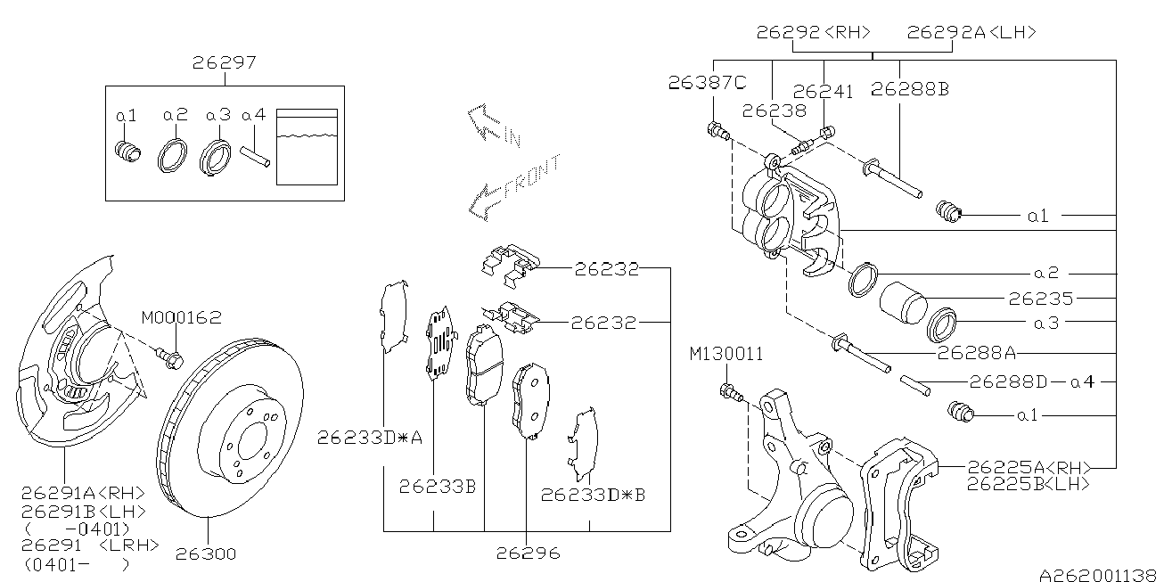 Bedford 26296SA030 - Əyləc altlığı dəsti, əyləc diski furqanavto.az