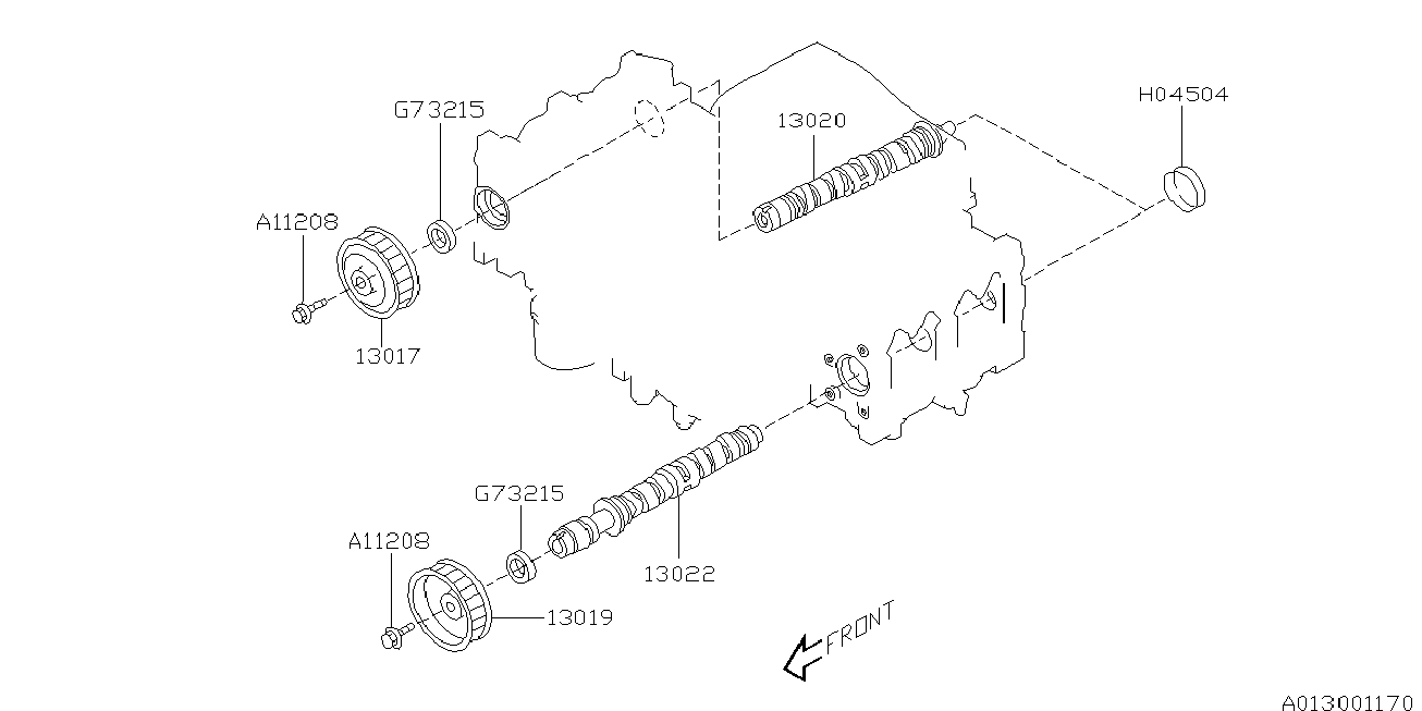 Subaru 80673-2150 - Vil möhürü, eksantrik mili furqanavto.az