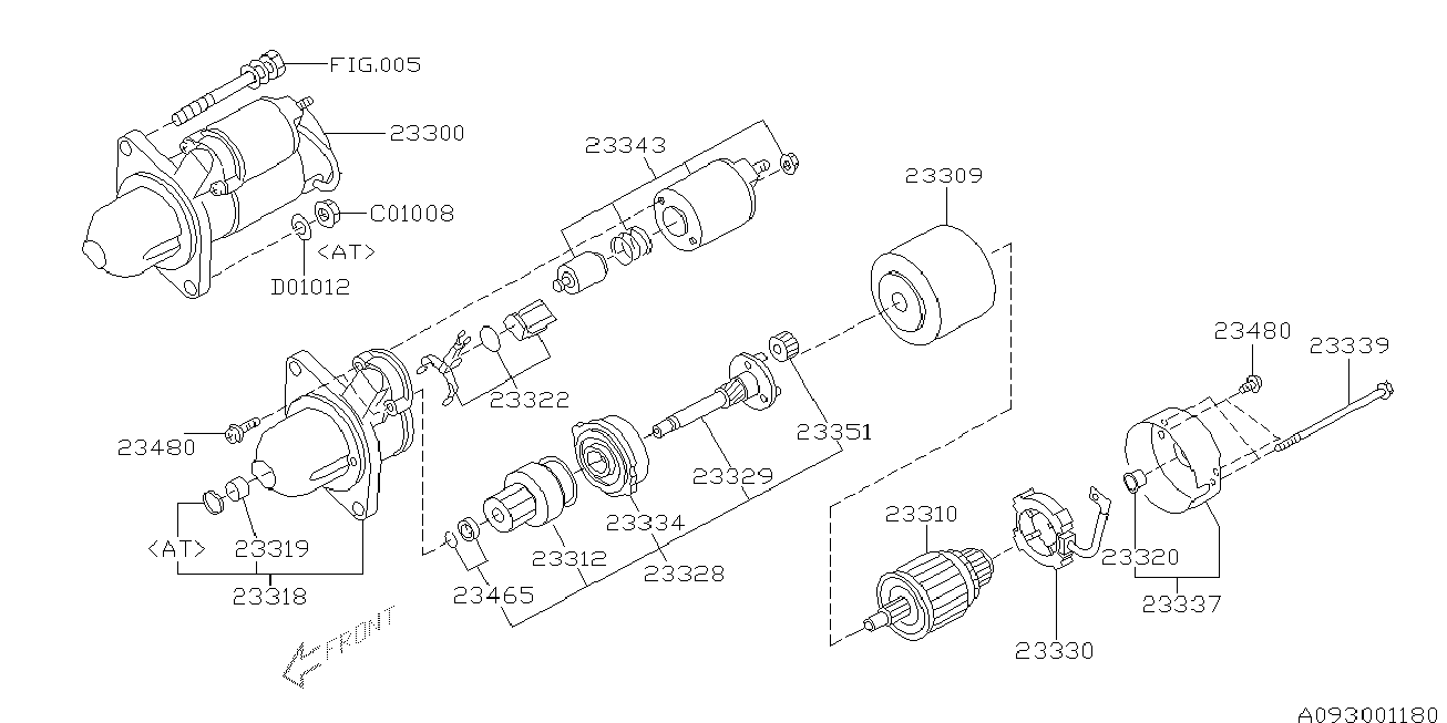 Subaru 23300AA570 - Başlanğıc furqanavto.az