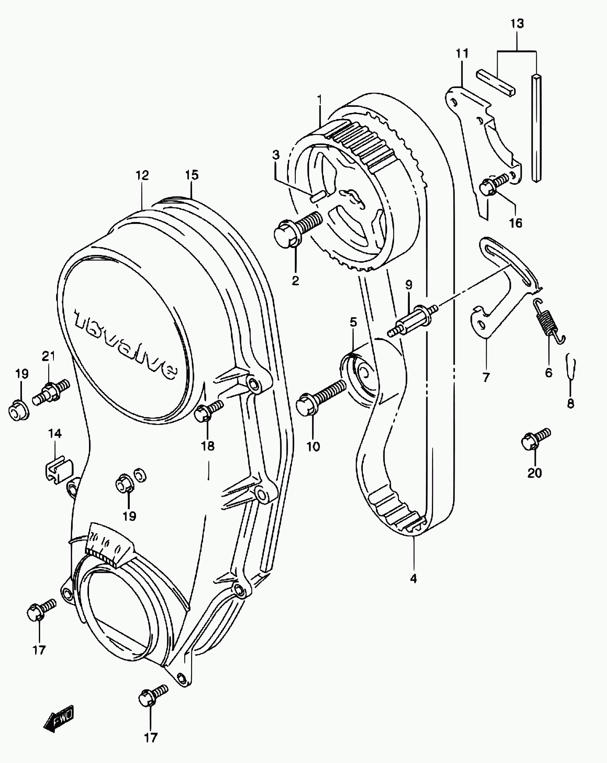 TOFAS 12761-85C20 - Vaxt kəməri furqanavto.az