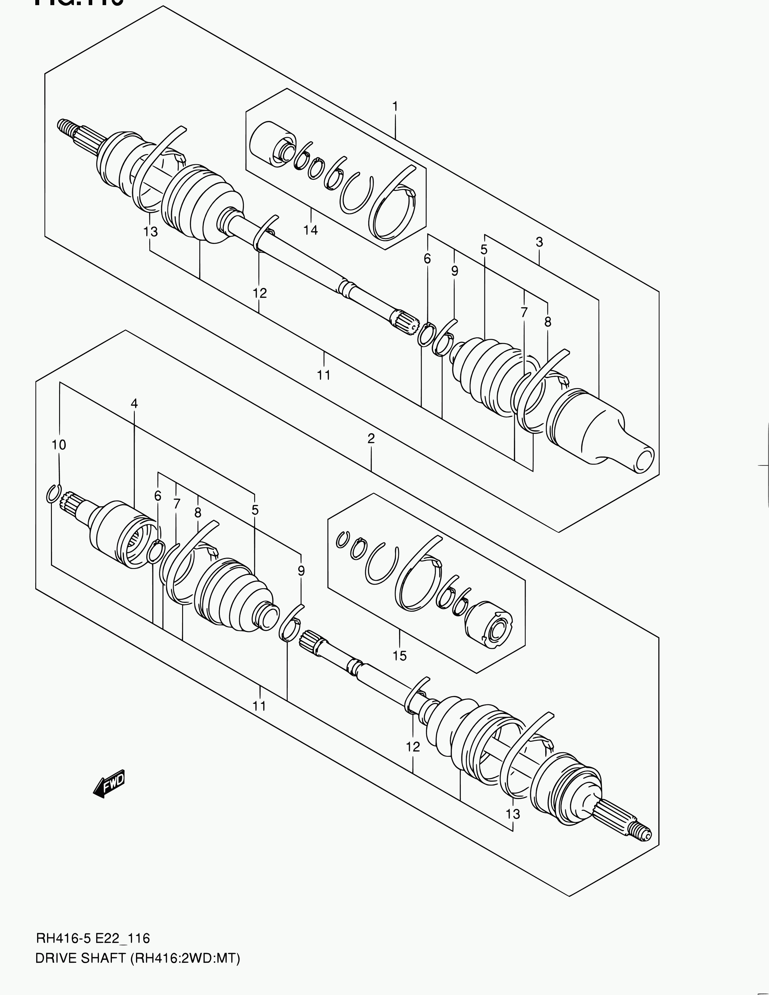 TOFAS 44102-54G50 - Birləşmə dəsti, ötürücü val furqanavto.az