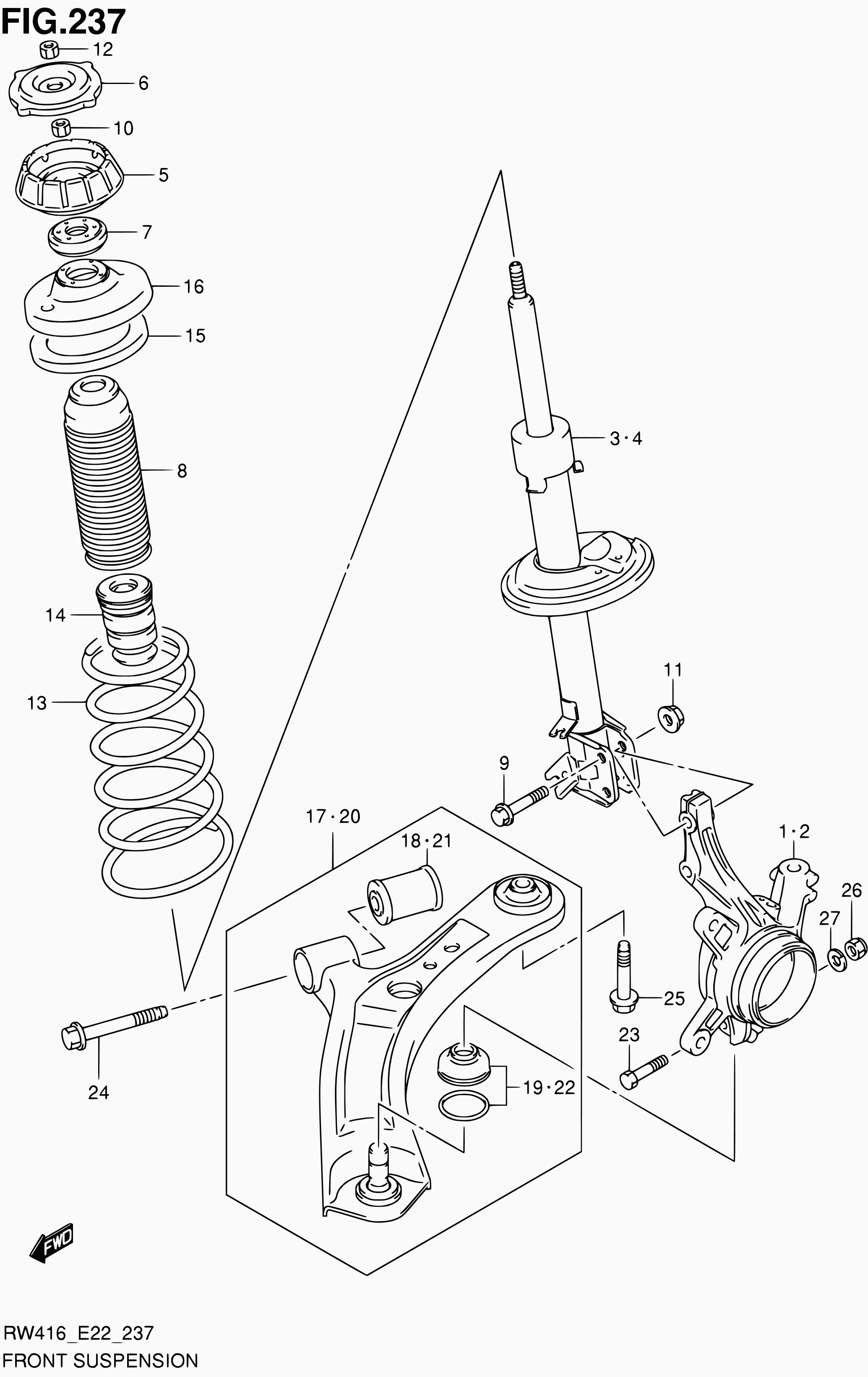 FIAT 41710-79J01 - Üst Strut Montajı furqanavto.az