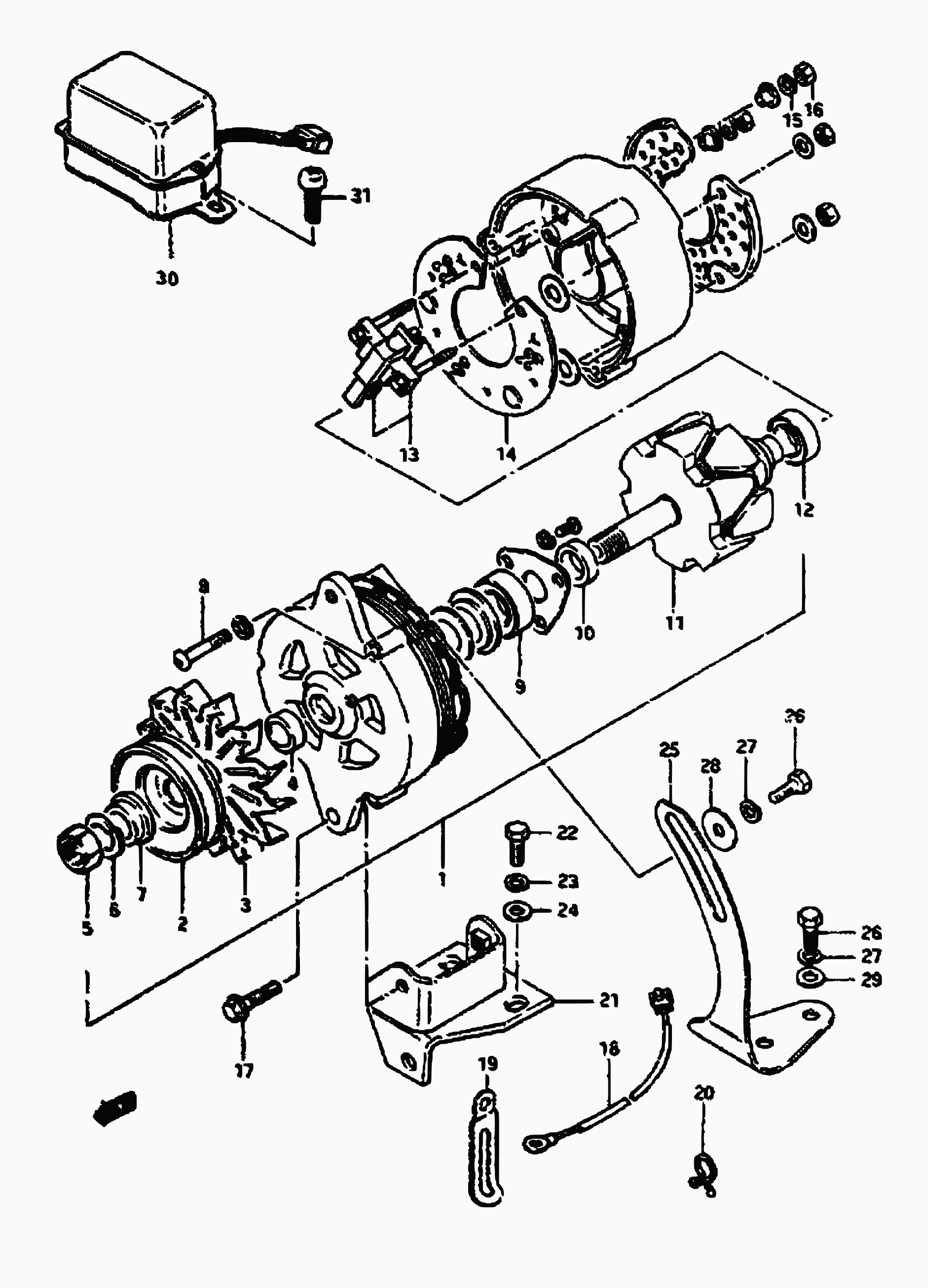 Suzuki 31710-70010 - Rotor, alternator furqanavto.az