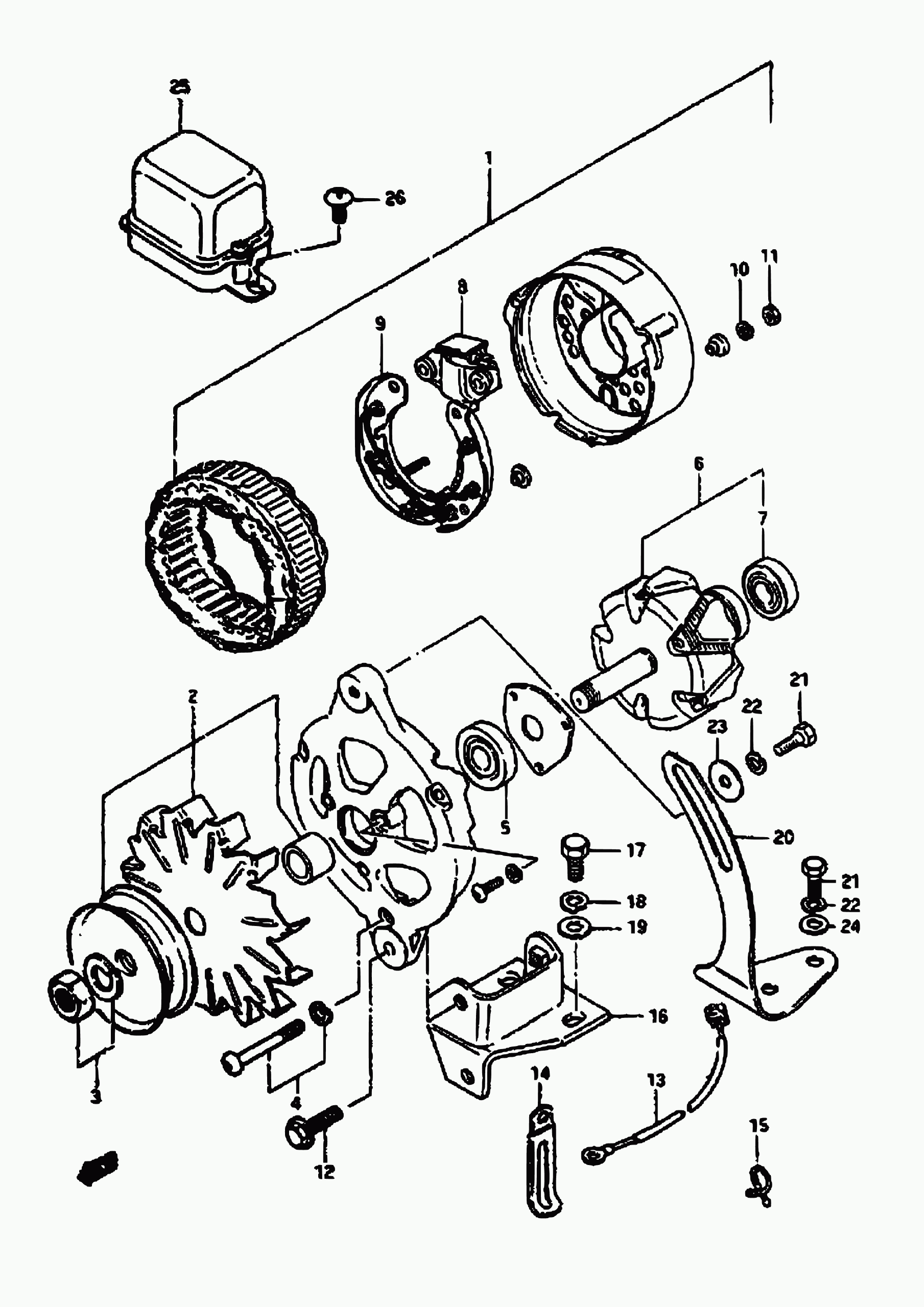 Suzuki 31402-78430 - Rotor, alternator furqanavto.az