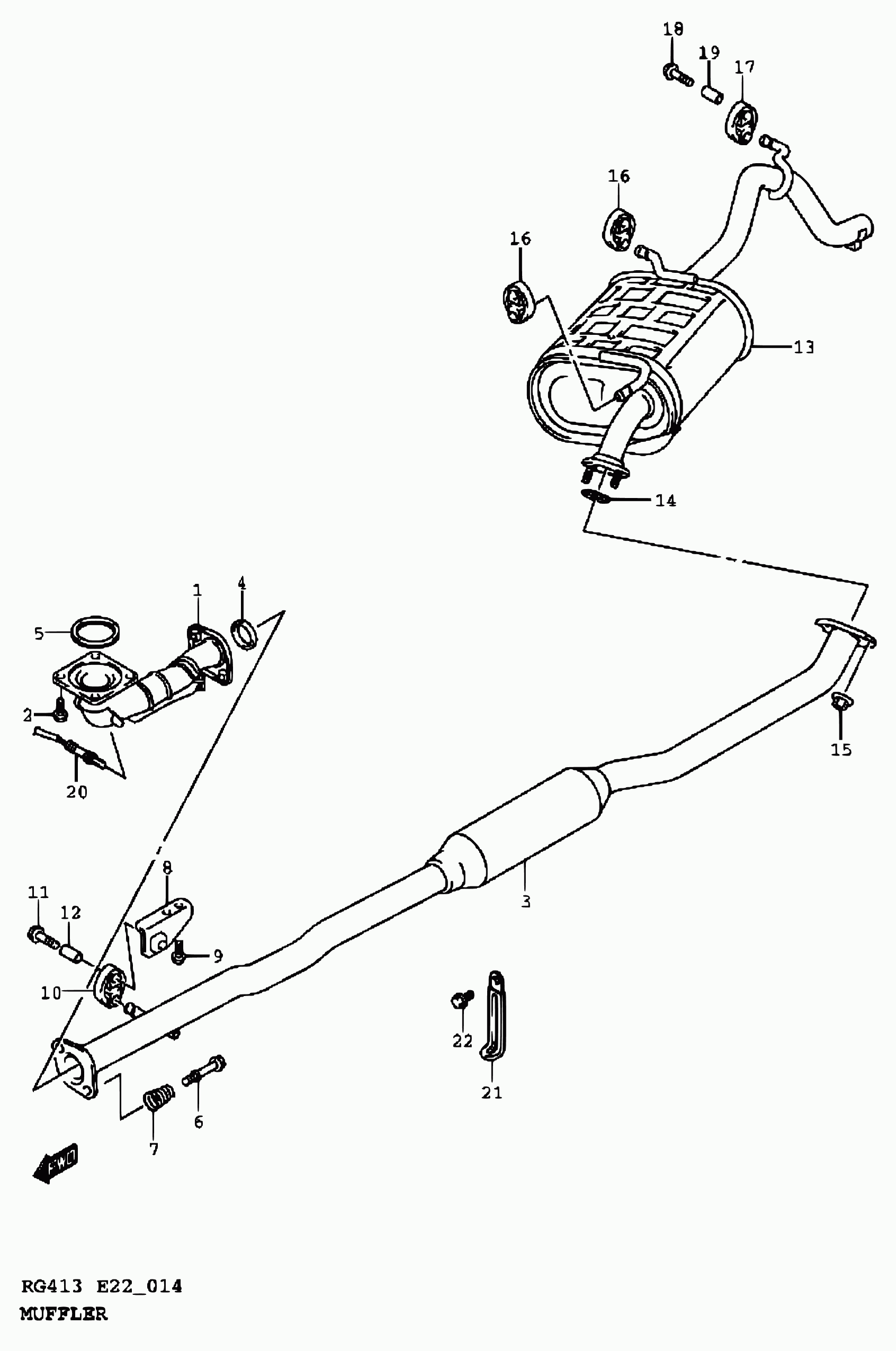 Suzuki 14281-75F00 - Dəstək kol, stabilizator furqanavto.az