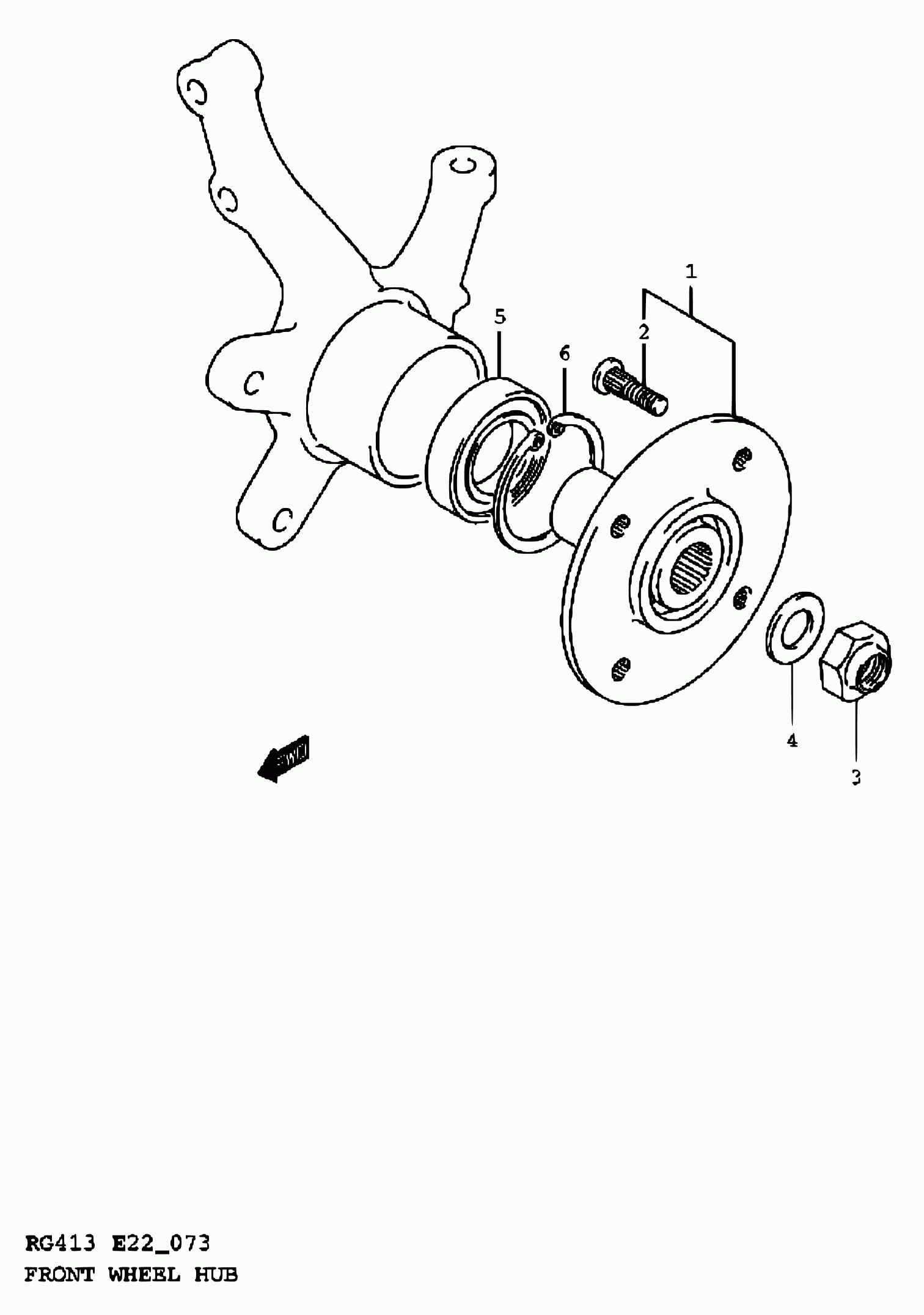 Subaru 43440-84F00 - Təkər qovşağı, podşipnik dəsti furqanavto.az