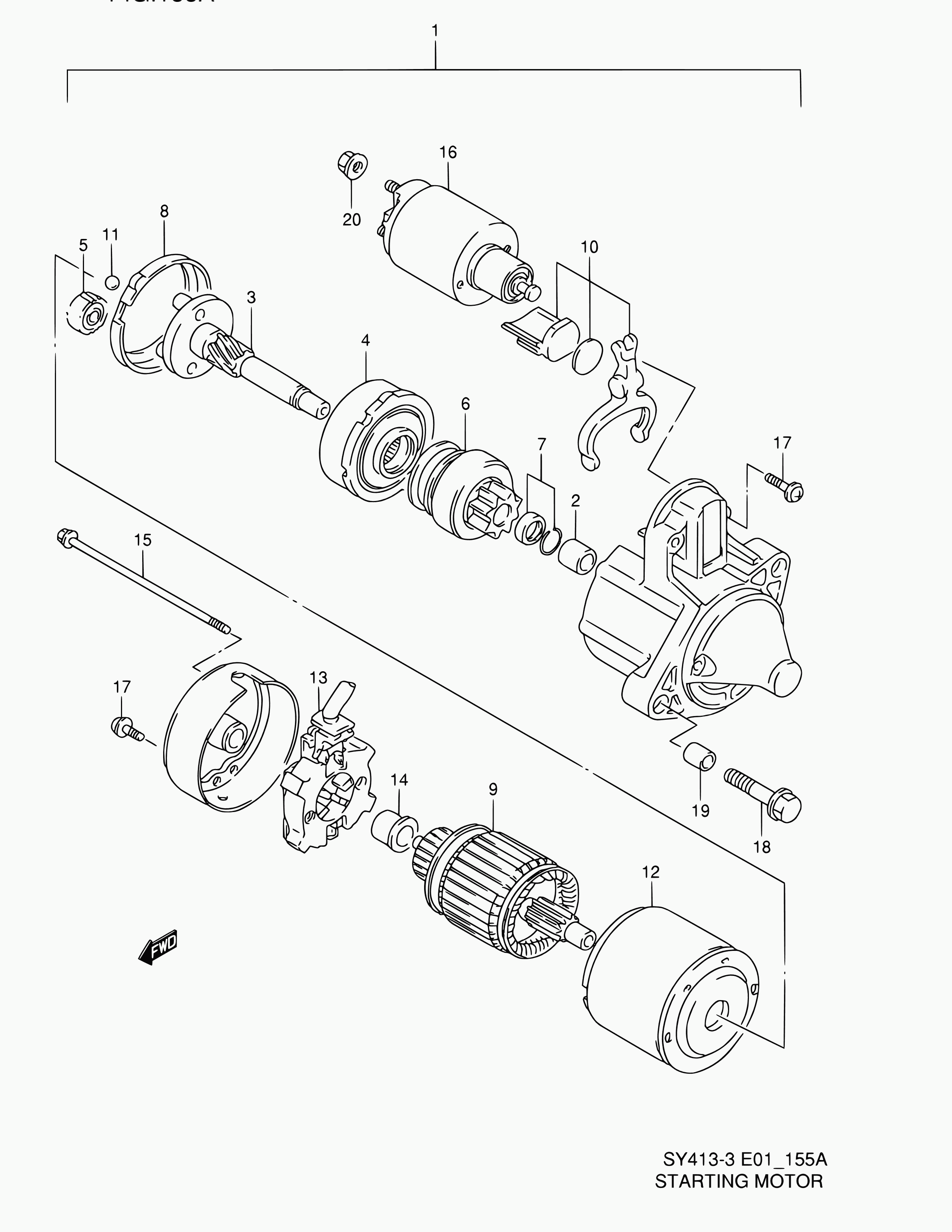 Suzuki 31110-67D10 - Sahənin sarılması, başlanğıc furqanavto.az