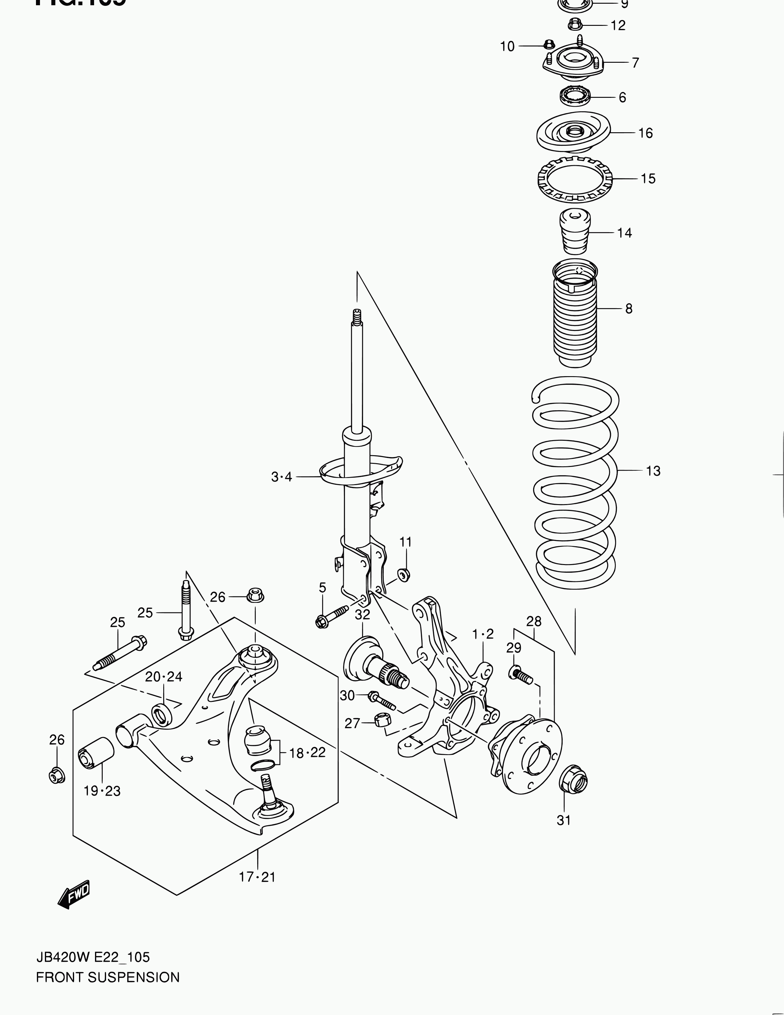 Suzuki 41602-64J00 - Amortizator furqanavto.az