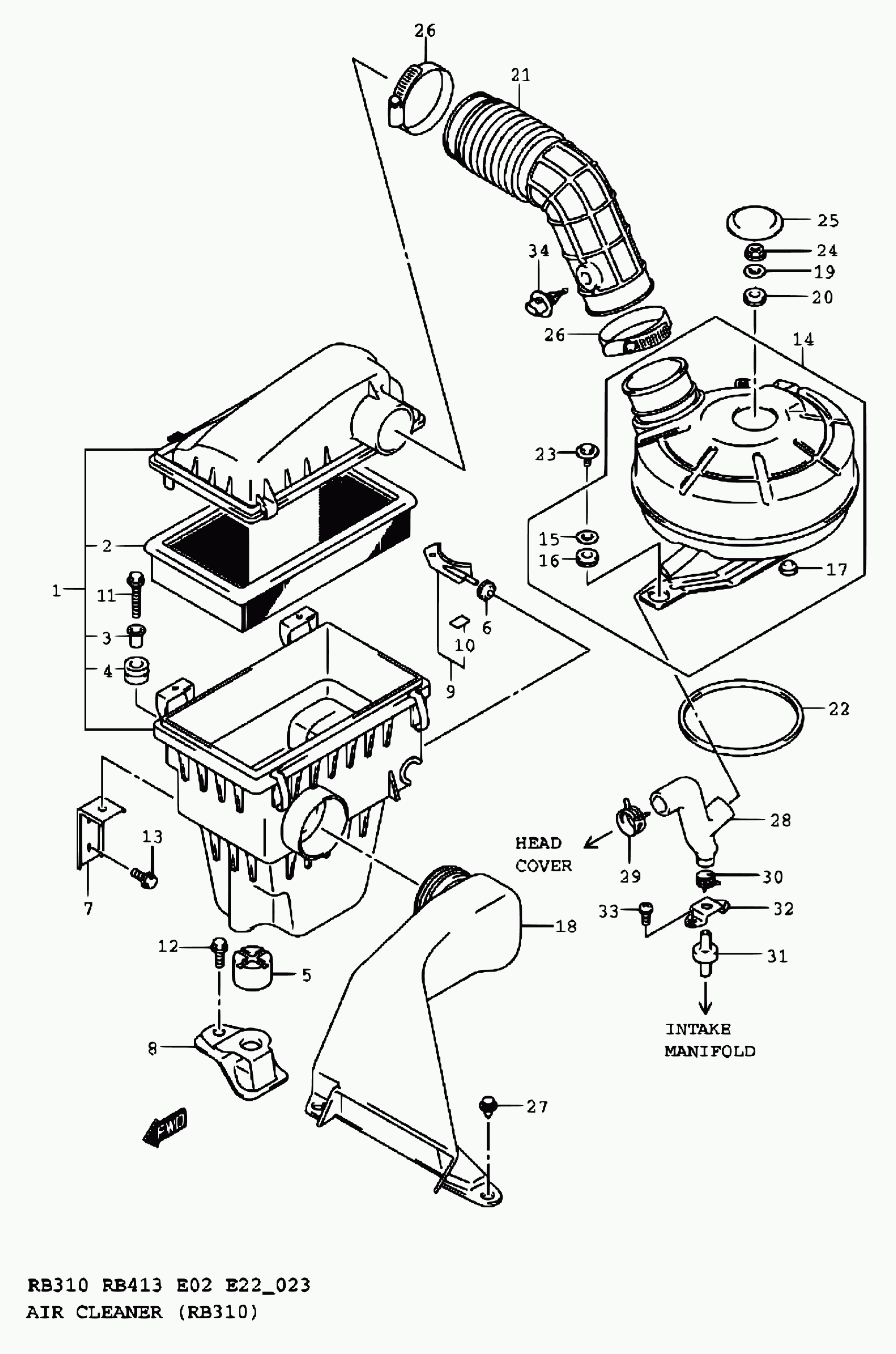 Suzuki 13780-83E00 - Hava filtri furqanavto.az