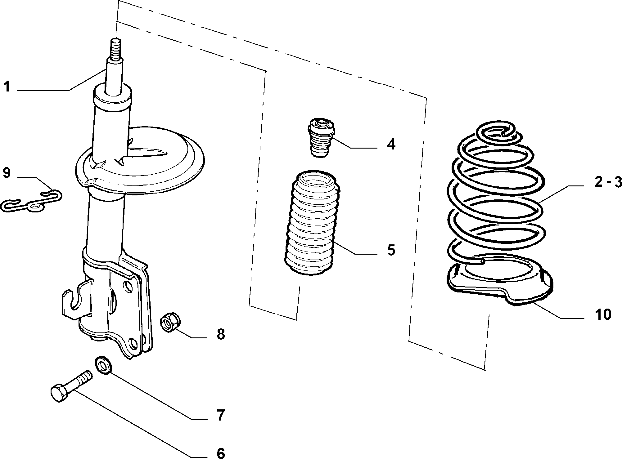 Abarth 46804120 - Üst Strut Montajı furqanavto.az