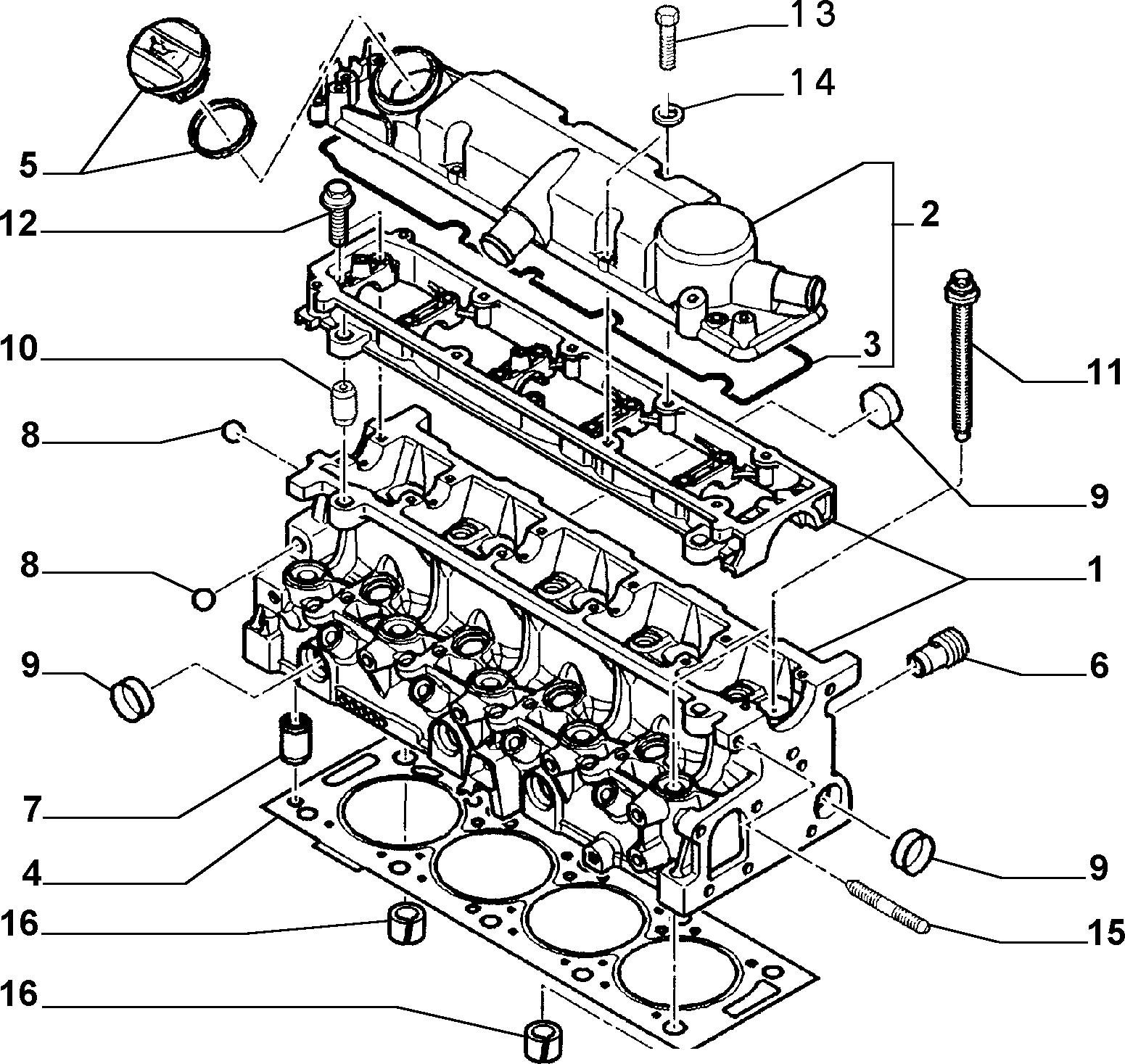 Alfarome/Fiat/Lanci 9630142380 - Conta, silindr baş örtüyü furqanavto.az