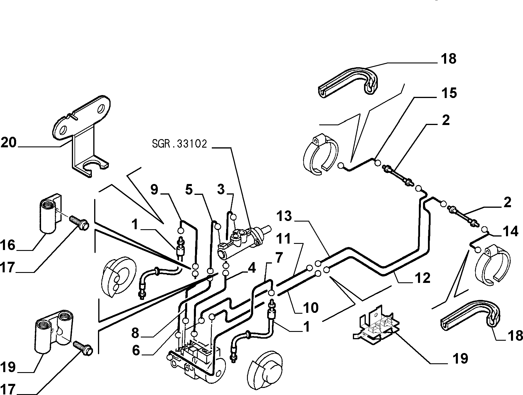 PEUGEOT 1489794080 - Əyləc şlanqı furqanavto.az