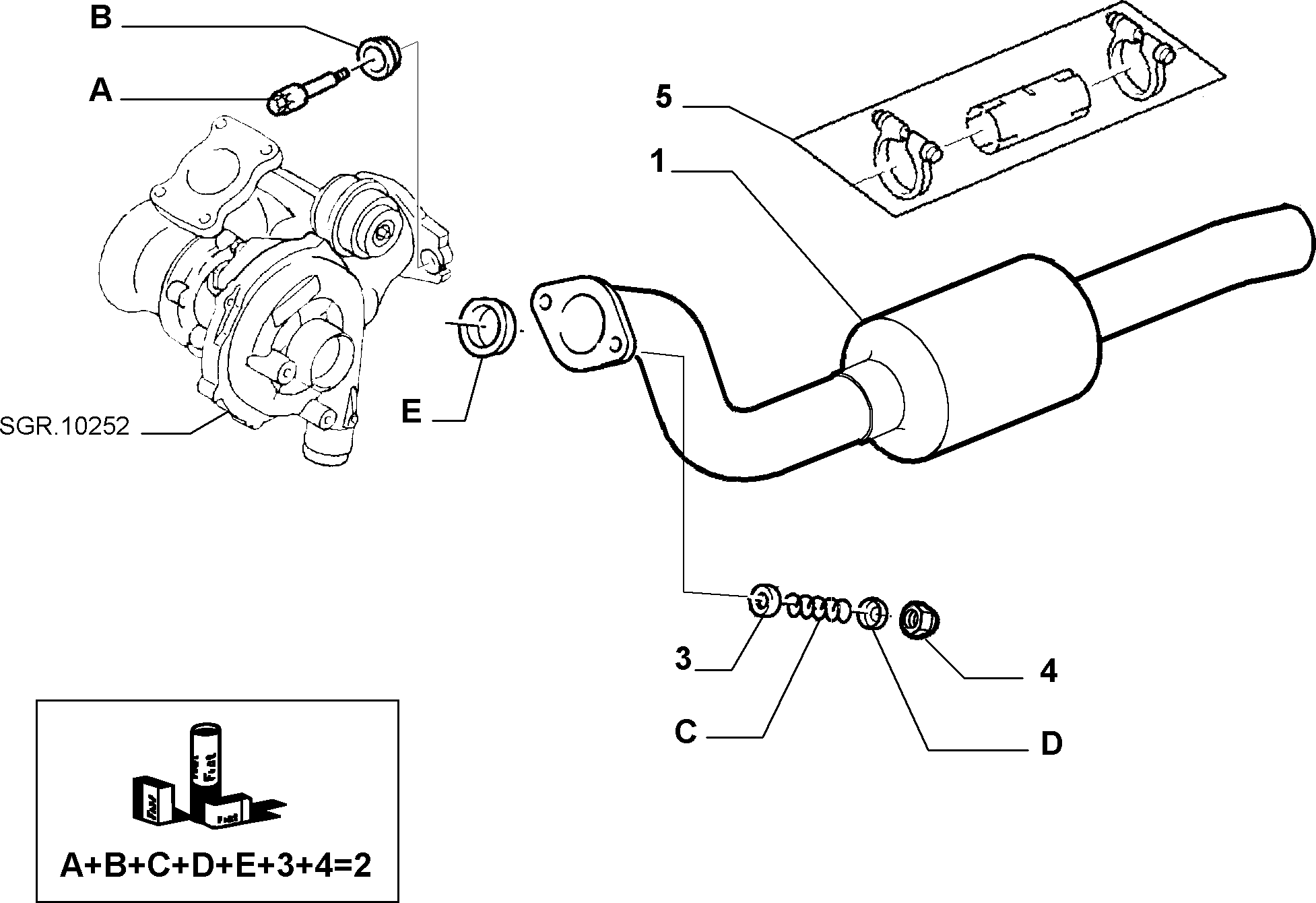 CITROËN 9456105580 - Boru birləşdiricisi, egzoz sistemi furqanavto.az