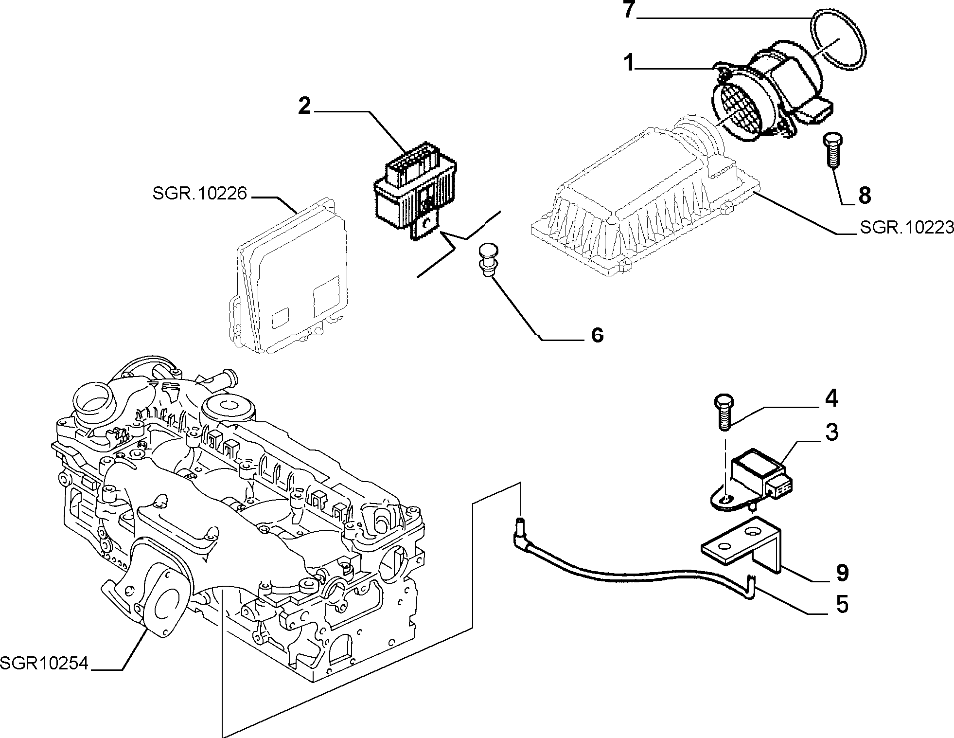 FERRARI 9629471080 - Hava Kütləsi Sensoru furqanavto.az