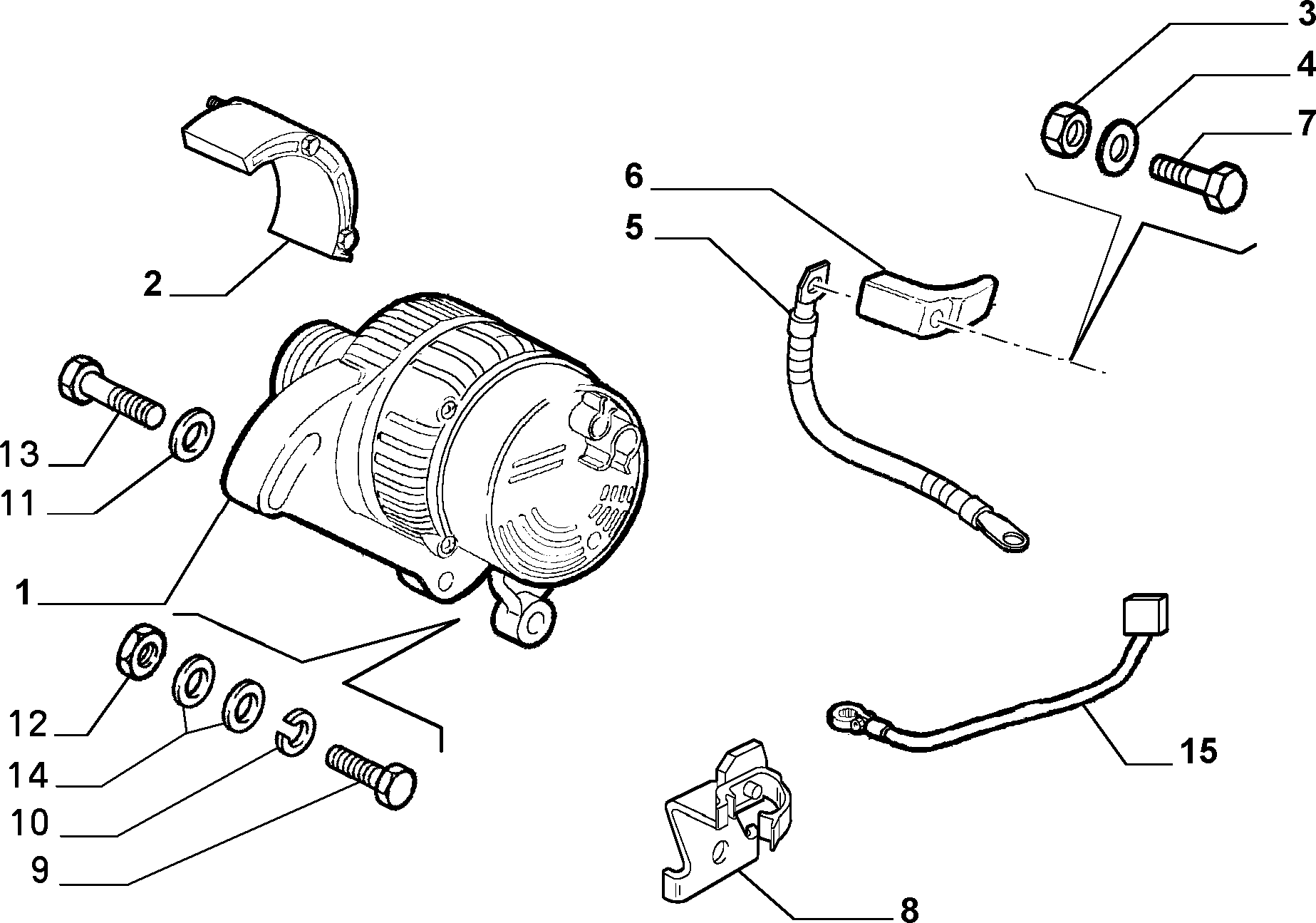 Lancia 46436507 - Alternator furqanavto.az