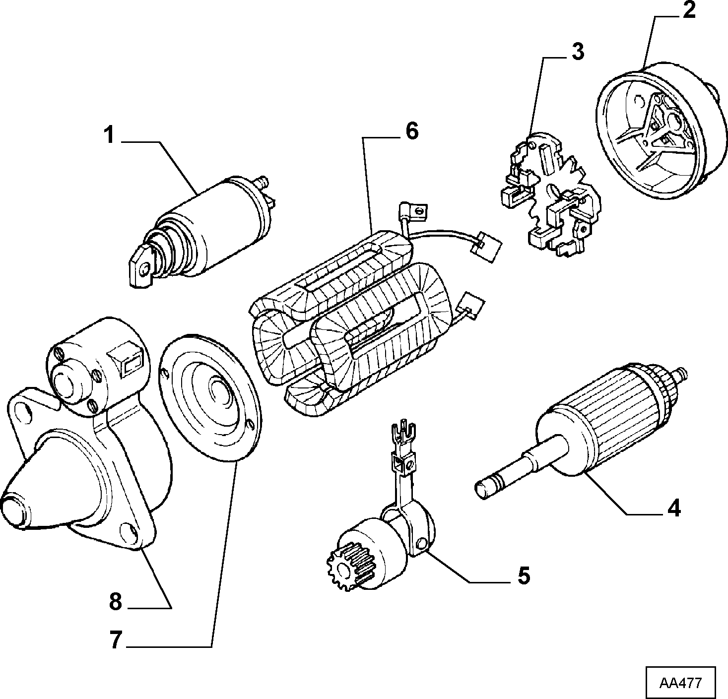 FIAT 9940366 - Solenoid açarı, başlanğıc furqanavto.az