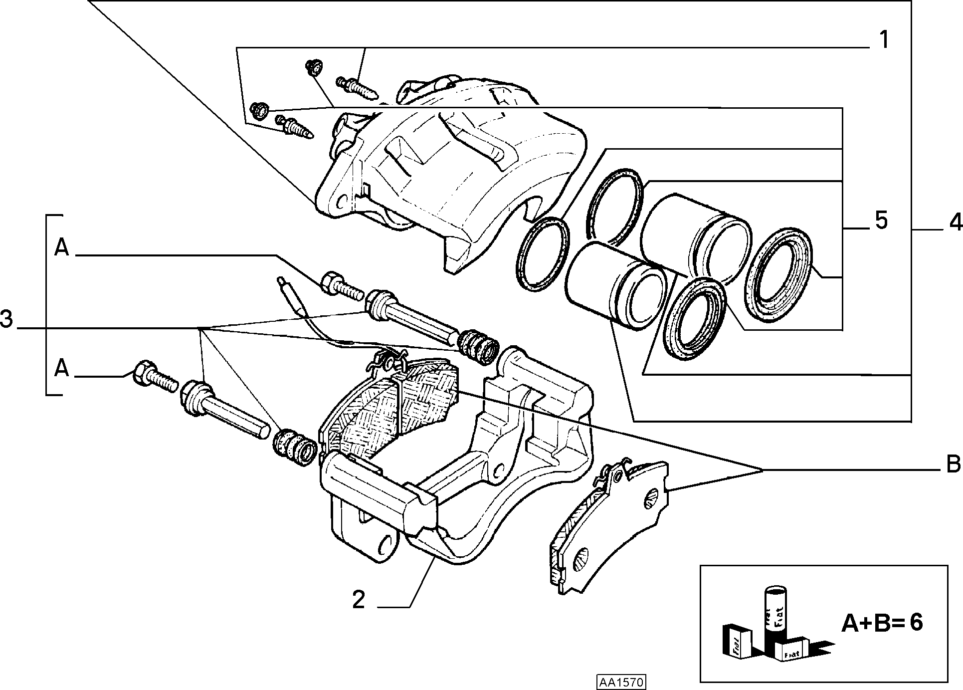 FIAT 9939698 - Əyləc kaliperi furqanavto.az