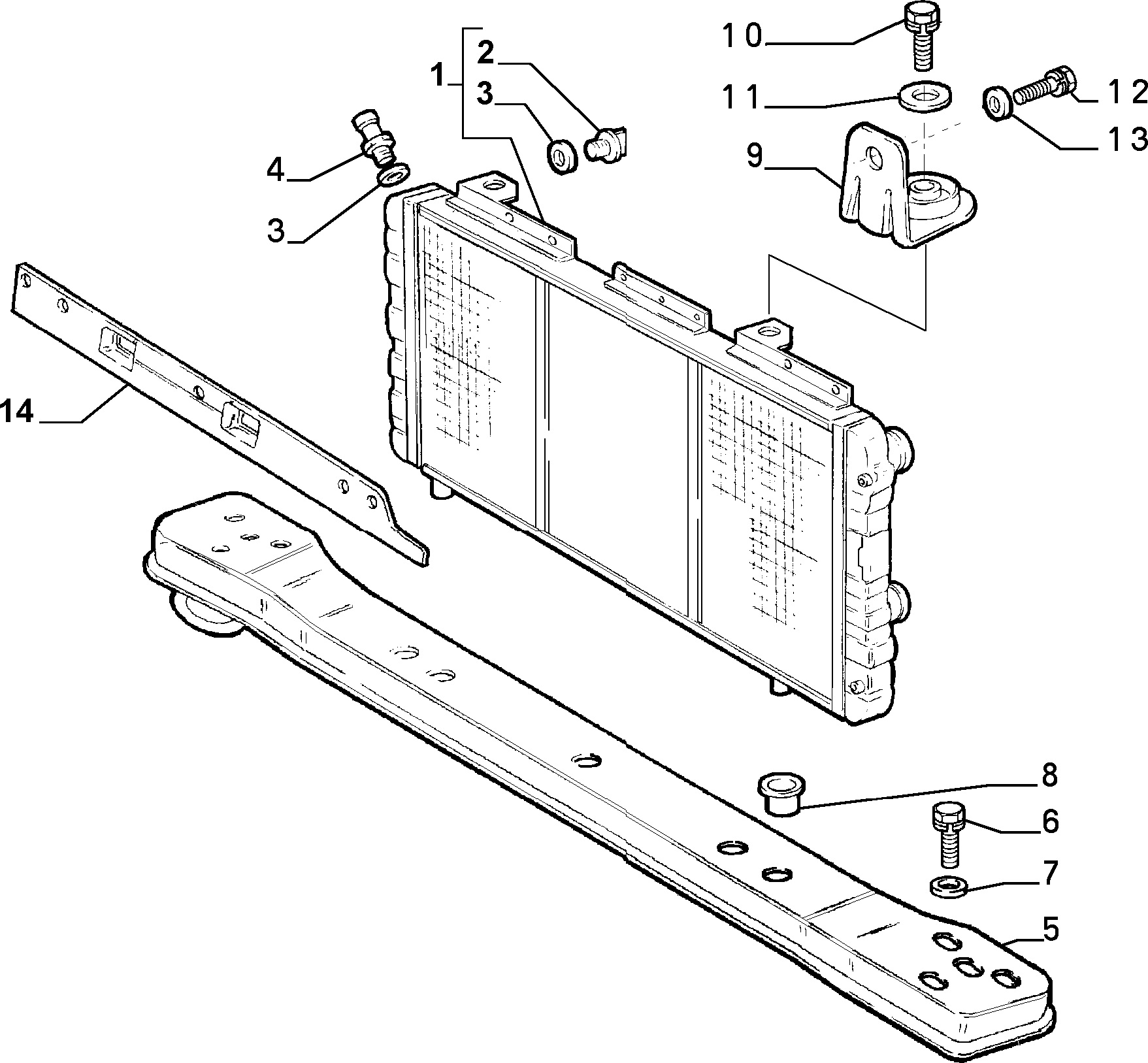 Lancia 1311003080 - Radiator, mühərrikin soyudulması furqanavto.az