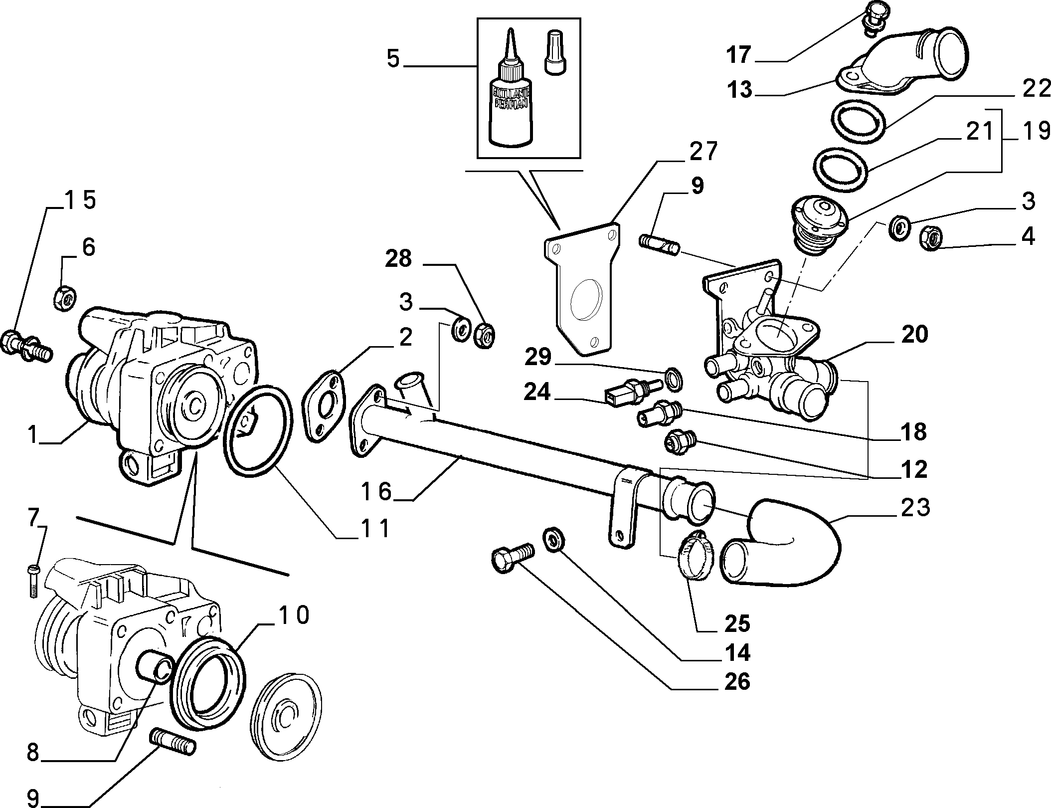 FIAT 99440717 - Su nasosu furqanavto.az