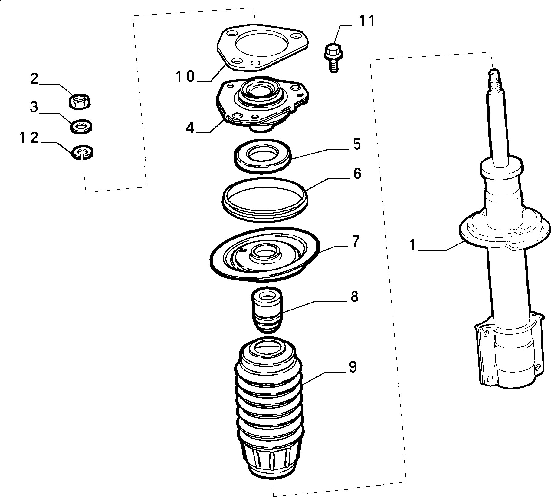 FIAT 1318572080 - Üst Strut Montajı furqanavto.az