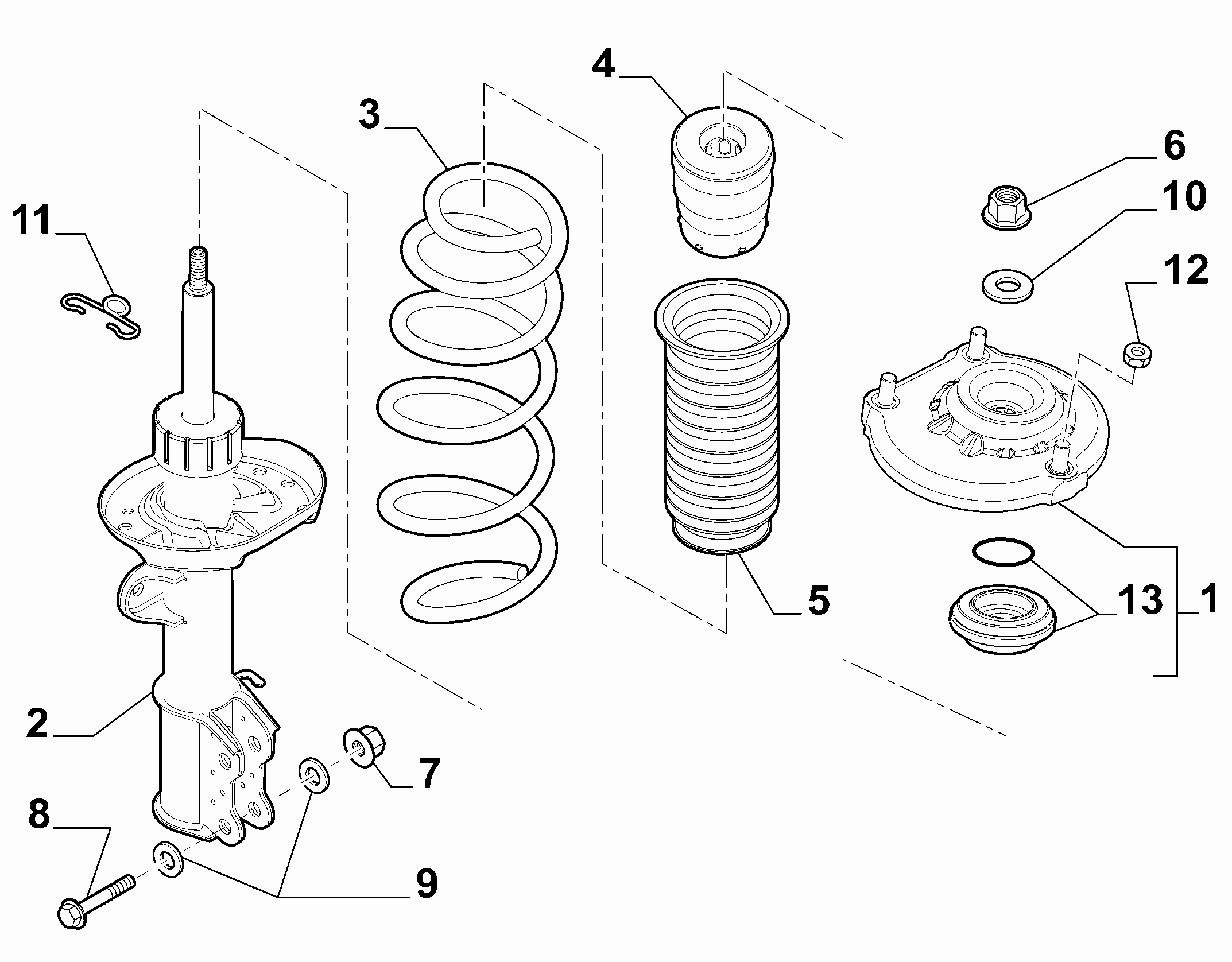 CITROËN 51916658 - Üst Strut Montajı furqanavto.az