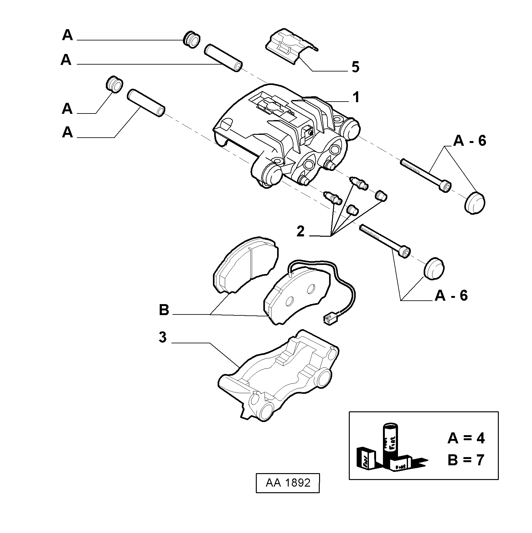 FIAT 77364460 - Əyləc kaliperi furqanavto.az